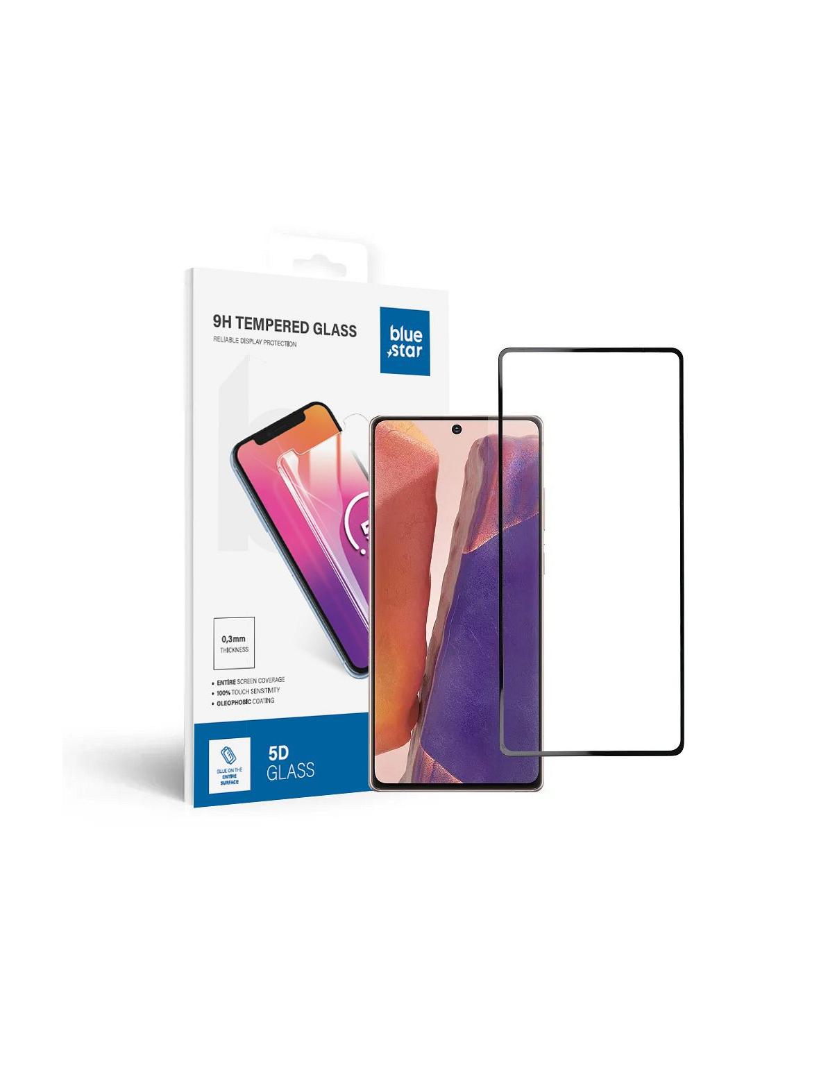 Szkło hartowane do Samsung Galaxy Note 20 (full glue/case friendly/działający czytnik) - czarny