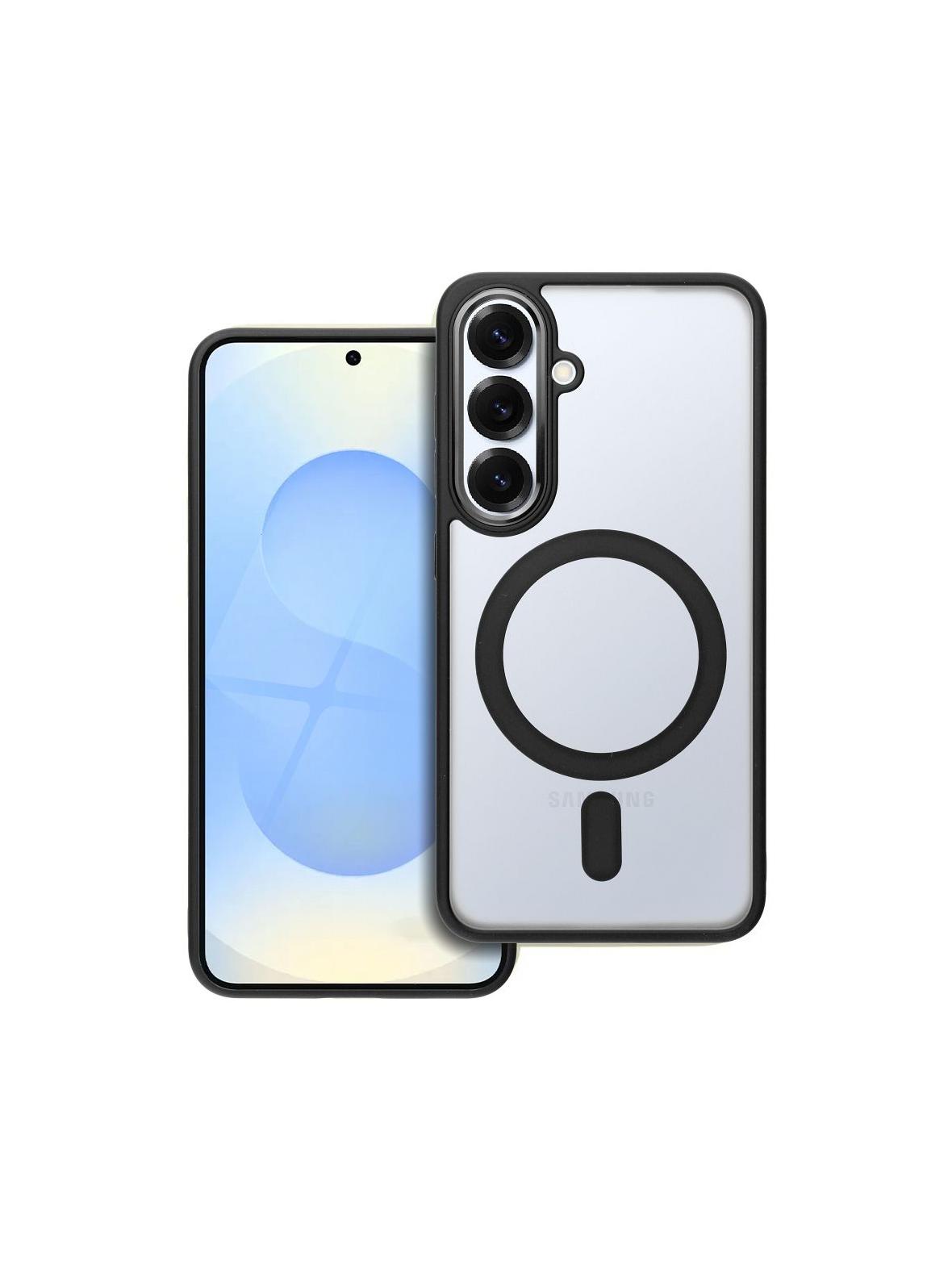 Futerał MATTE MAG COVER kompatybilny z MagSafe do SAMSUNG S25 czarny