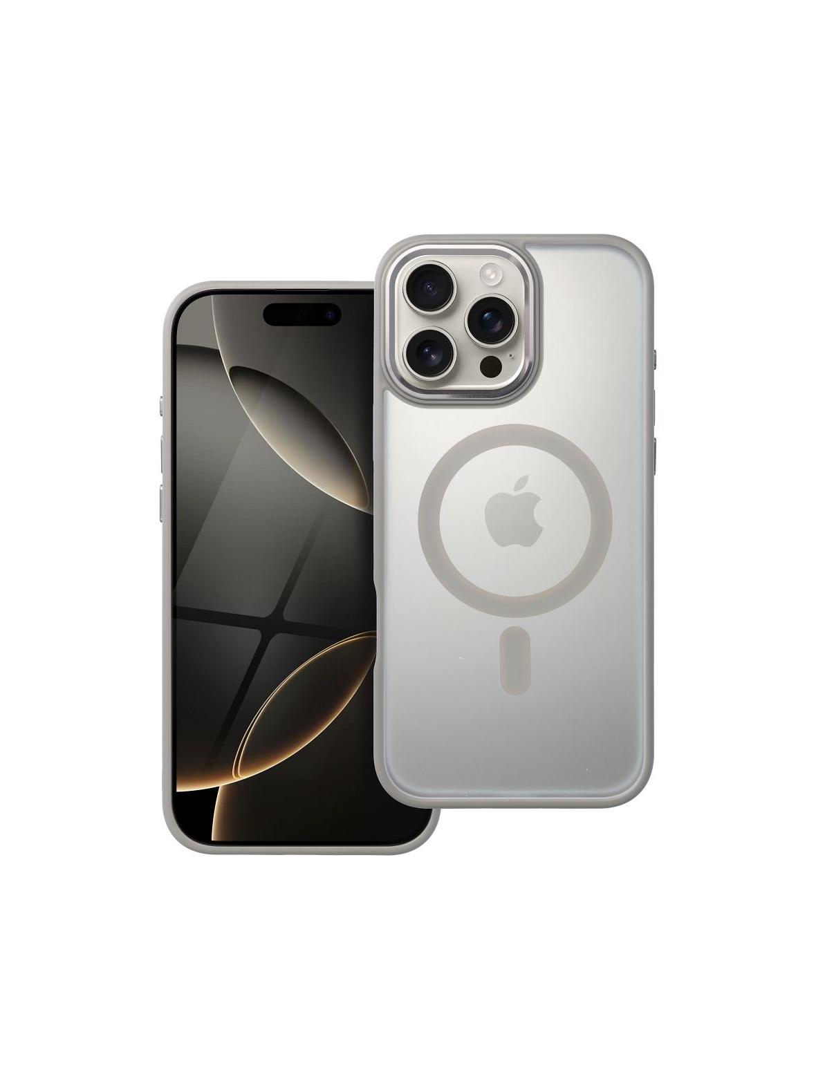 Futerał MATTE MAG COVER kompatybilny z MagSafe do IPHONE 16 Pro Max tytanowy