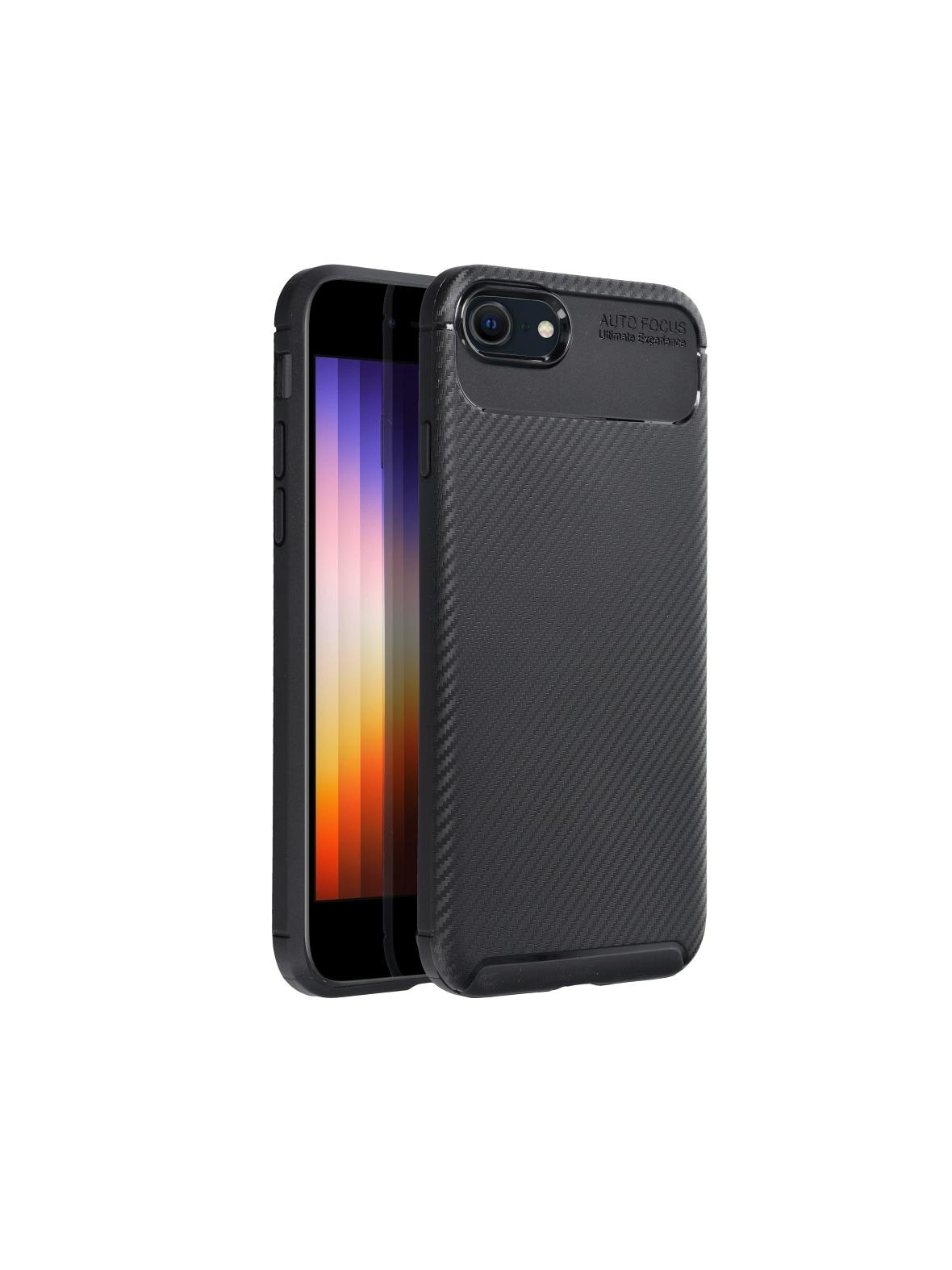 Futerał CARBON PREMIUM do IPHONE 7 / 8 / SE 2020 / SE 2022 czarny