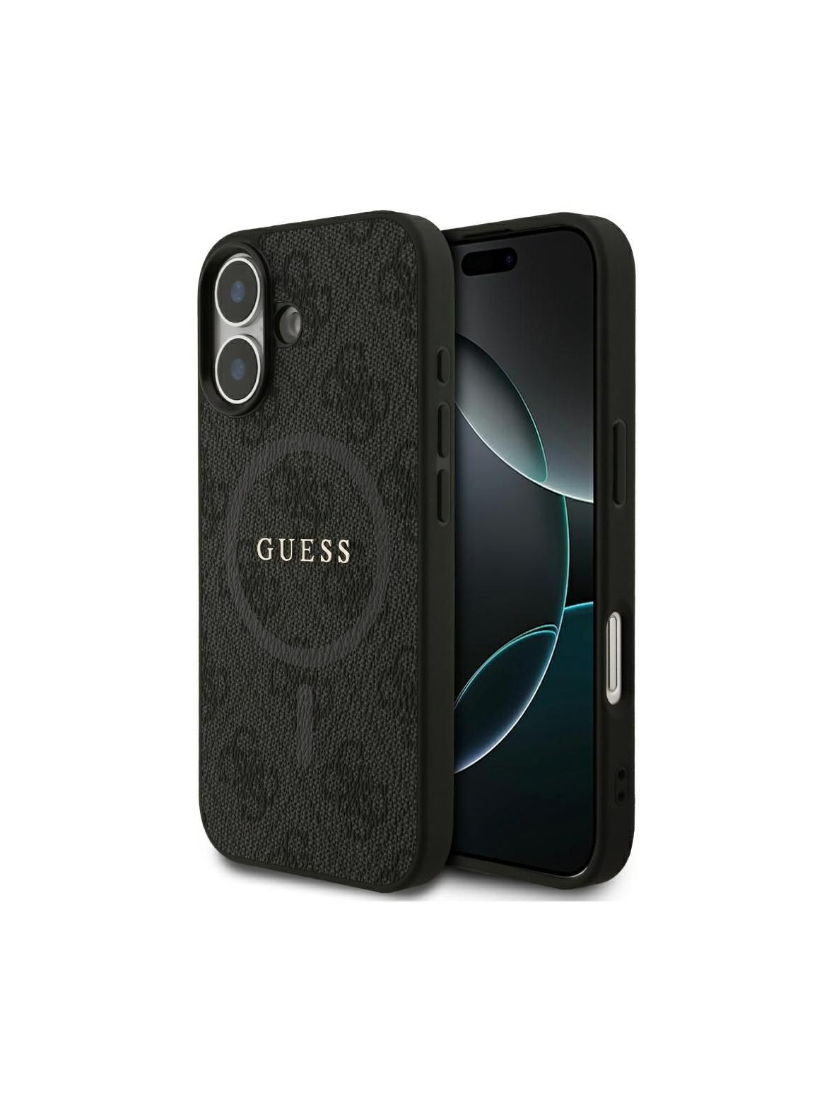 GUESS futerał do IPHONE 17 kompatybilny z MagSafe GUHMP17SG4GFRK (PU 4G Ring Classic Logo) czarny