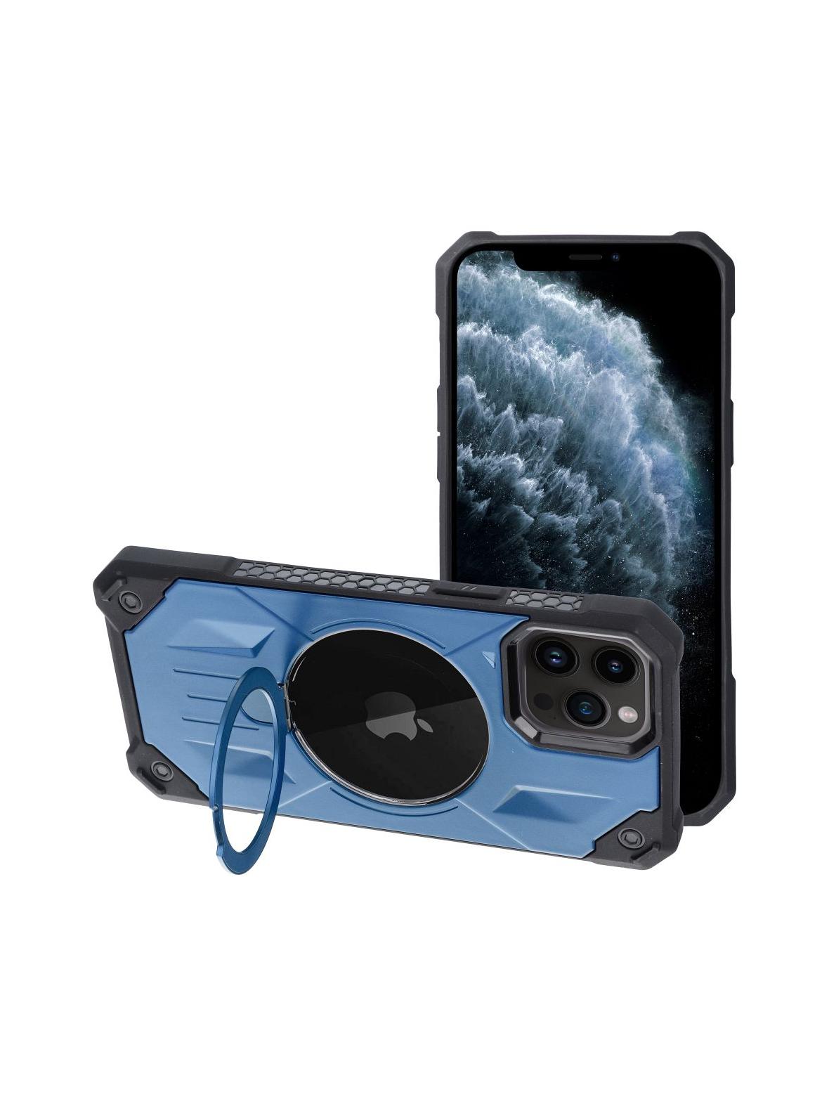 Futerał ARMOR MAG COVER kompatybilny z MagSafe do IPHONE 11 Pro niebieski