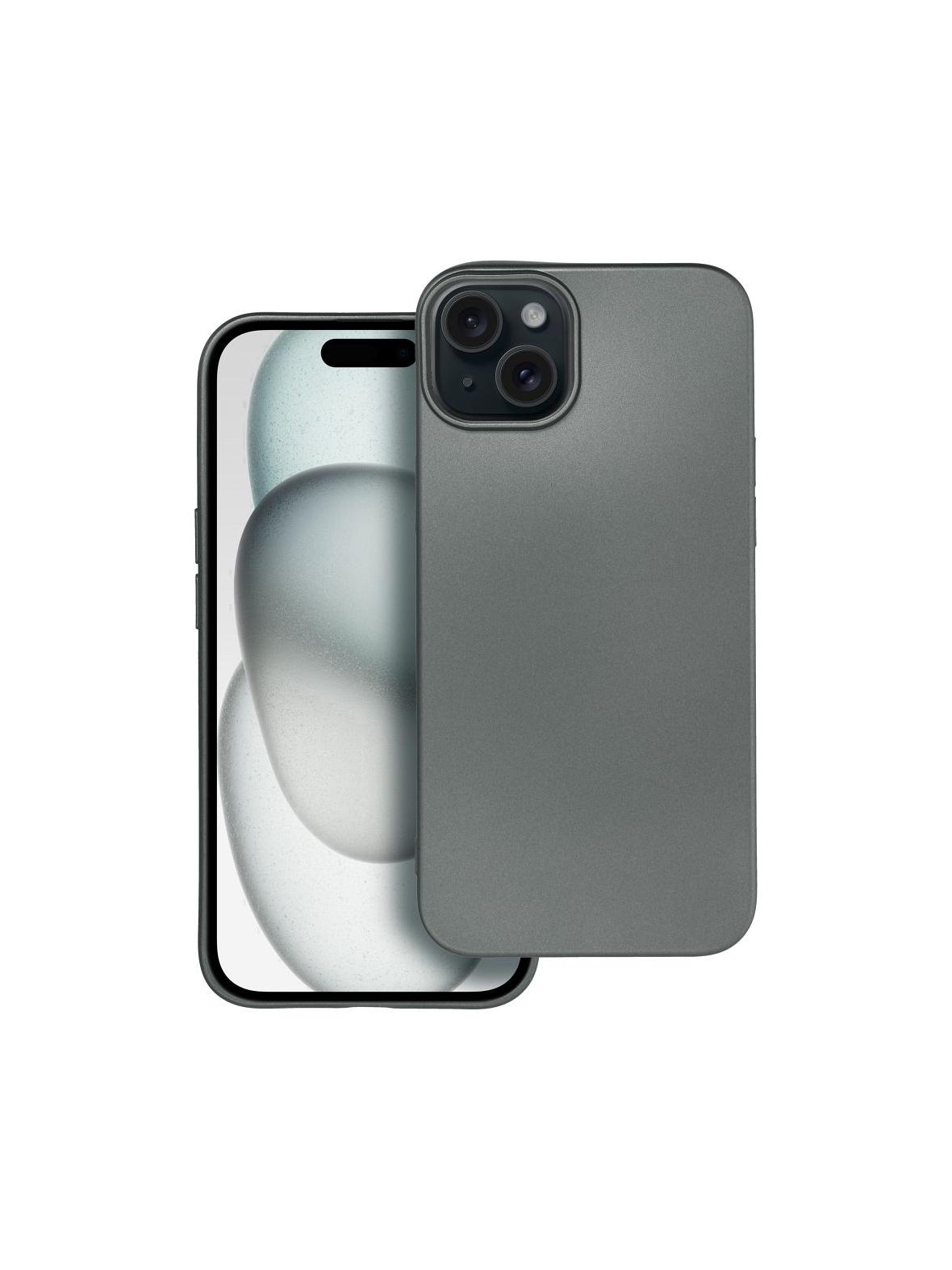 Futerał METALLIC do IPHONE 15 Plus szary