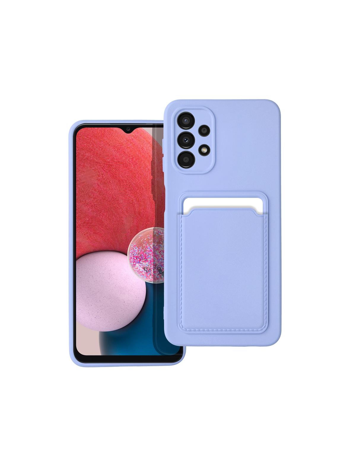 Futerał CARD CASE do SAMSUNG A13 5G / A04S fioletowy