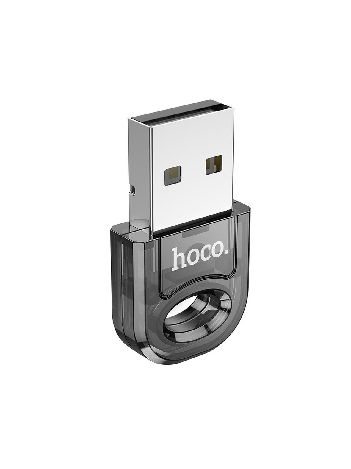 Adapter USB A bluetooth Hoco UA28 transparentny czarny