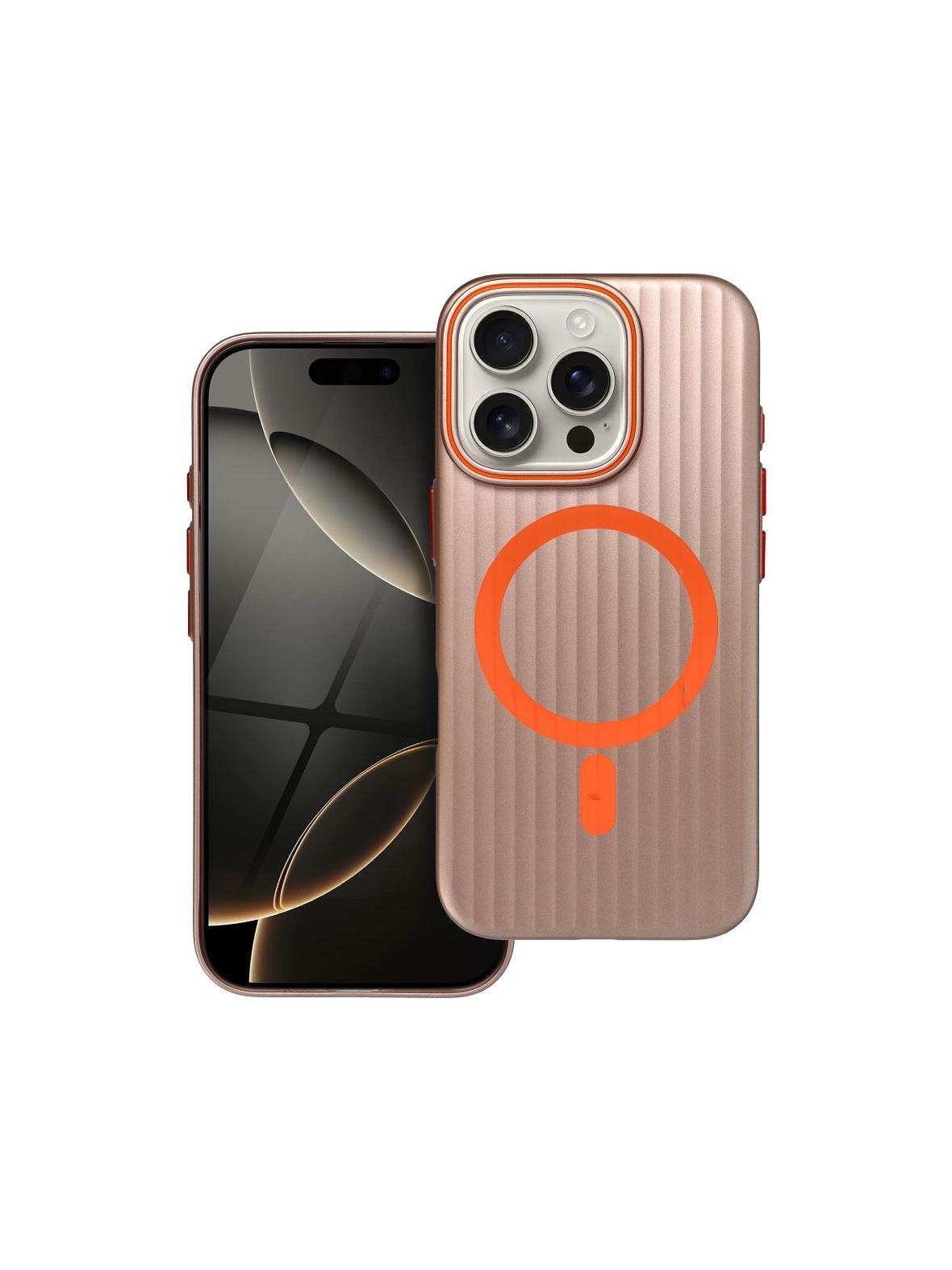 Futerał SIMPLY kompatybilny z MagSafe do IPHONE 15 Pro tytan pustynny