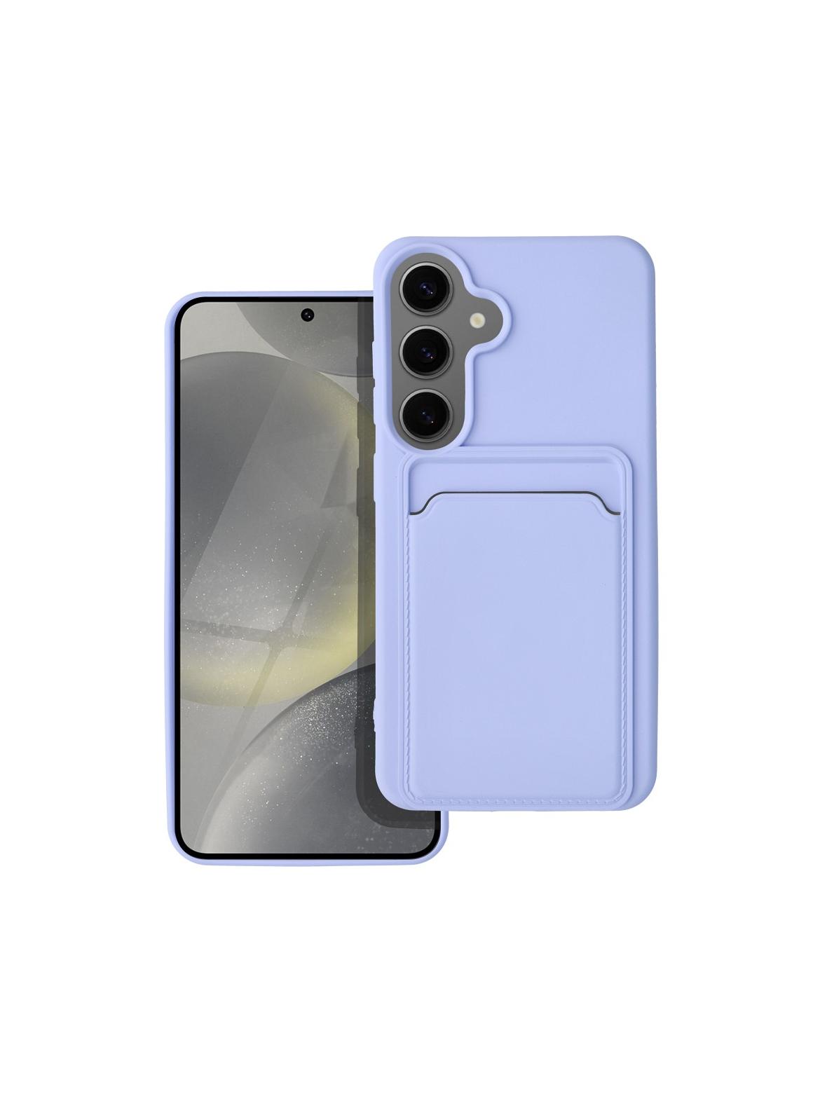 Futerał CARD CASE do SAMSUNG S24 fioletowy