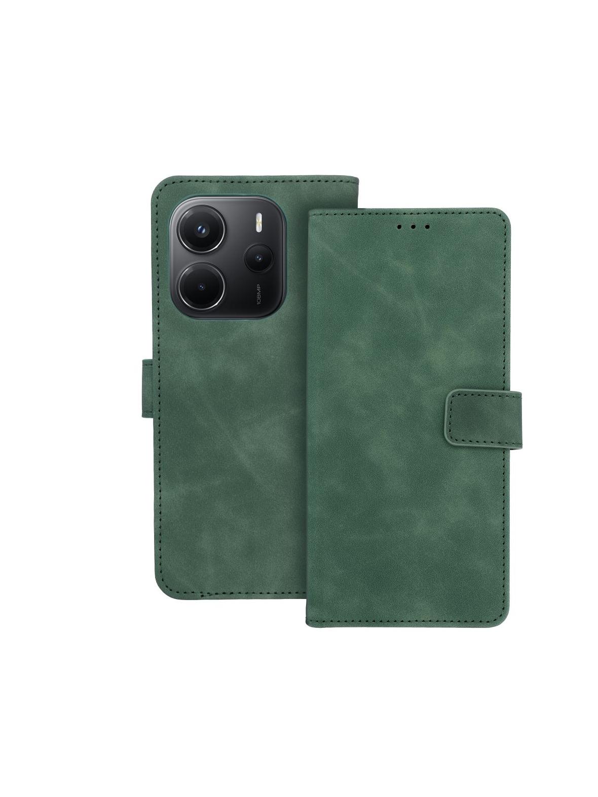 Kabura TENDER Book do XIAOMI Redmi Note 14 4G (GLOBAL - 164,84mm x 78,15mm x 8,16mm) zielony