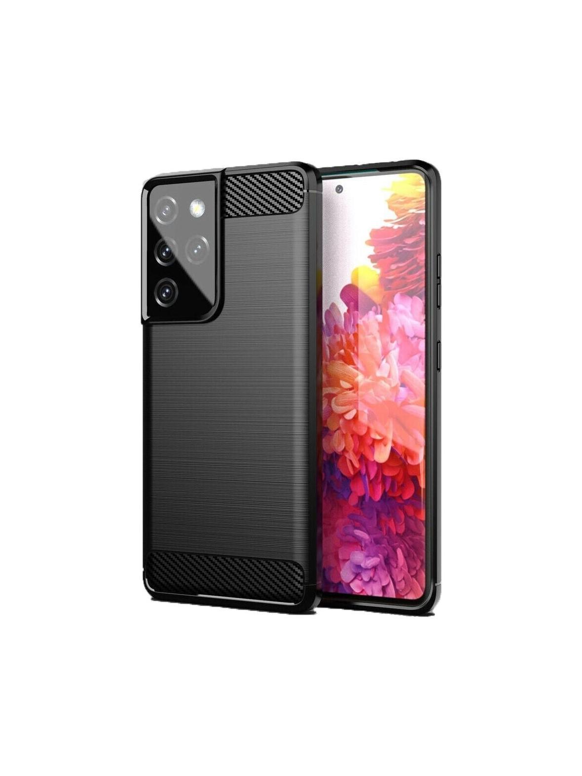 Futerał CARBON do SAMSUNG S21 Ultra czarny