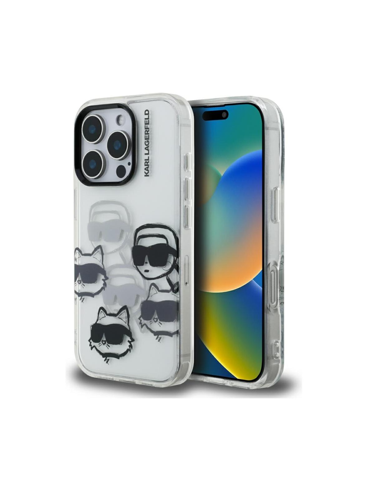 KARL LAGERFELD futerał do IPHONE 16 PRO KLHCP16LHMCHKCT (IML Multi K&C Head Pattern)