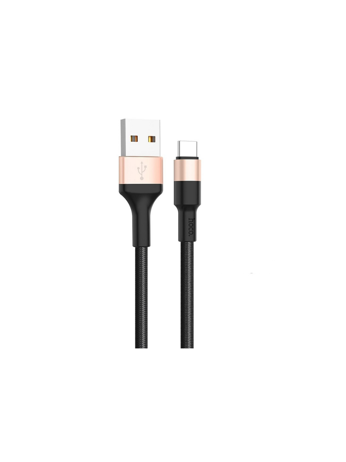 Kabel USB A do USB C Hoco 2A 1 m X26 czarno złoty