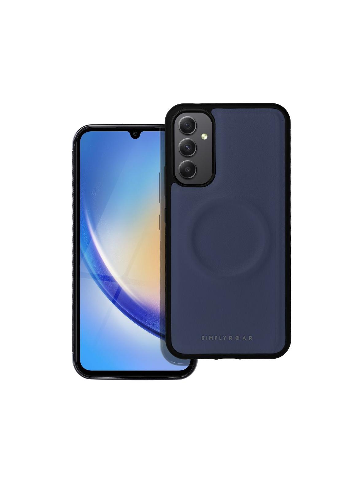 ROAR futerał MAG MORNING do SAMSUNG A34 Granatowy
