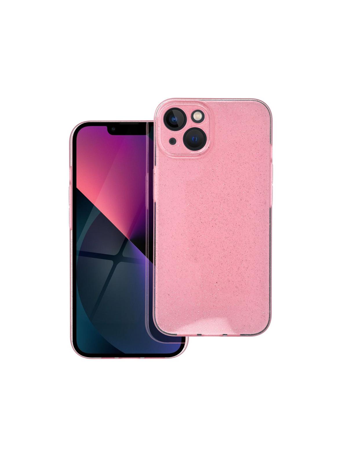 Futerał CLEAR CASE 2 mm BLINK do IPHONE 13 różowy