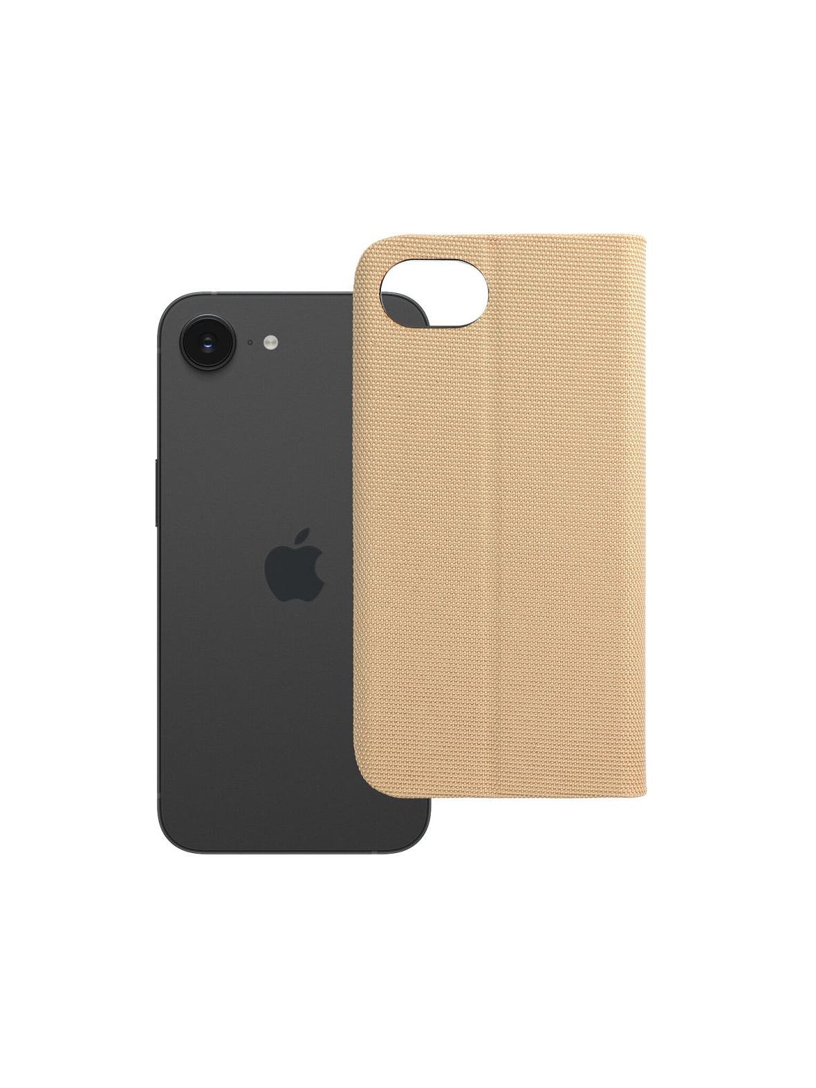 Kabura SENSITIVE Book do IPHONE 16e (SE 4 2025) złoty