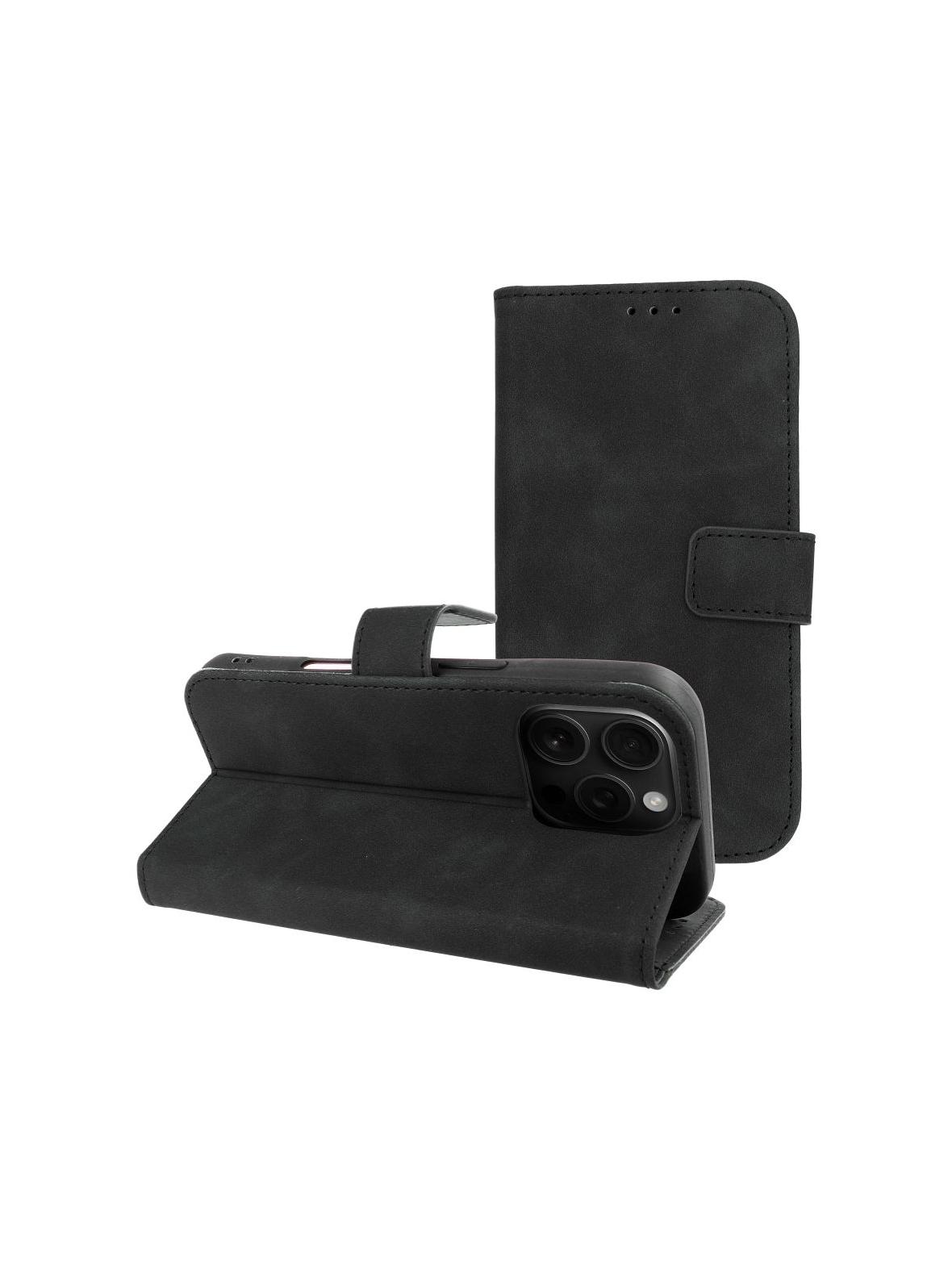 Kabura TENDER Book do IPHONE 16 Pro czarny