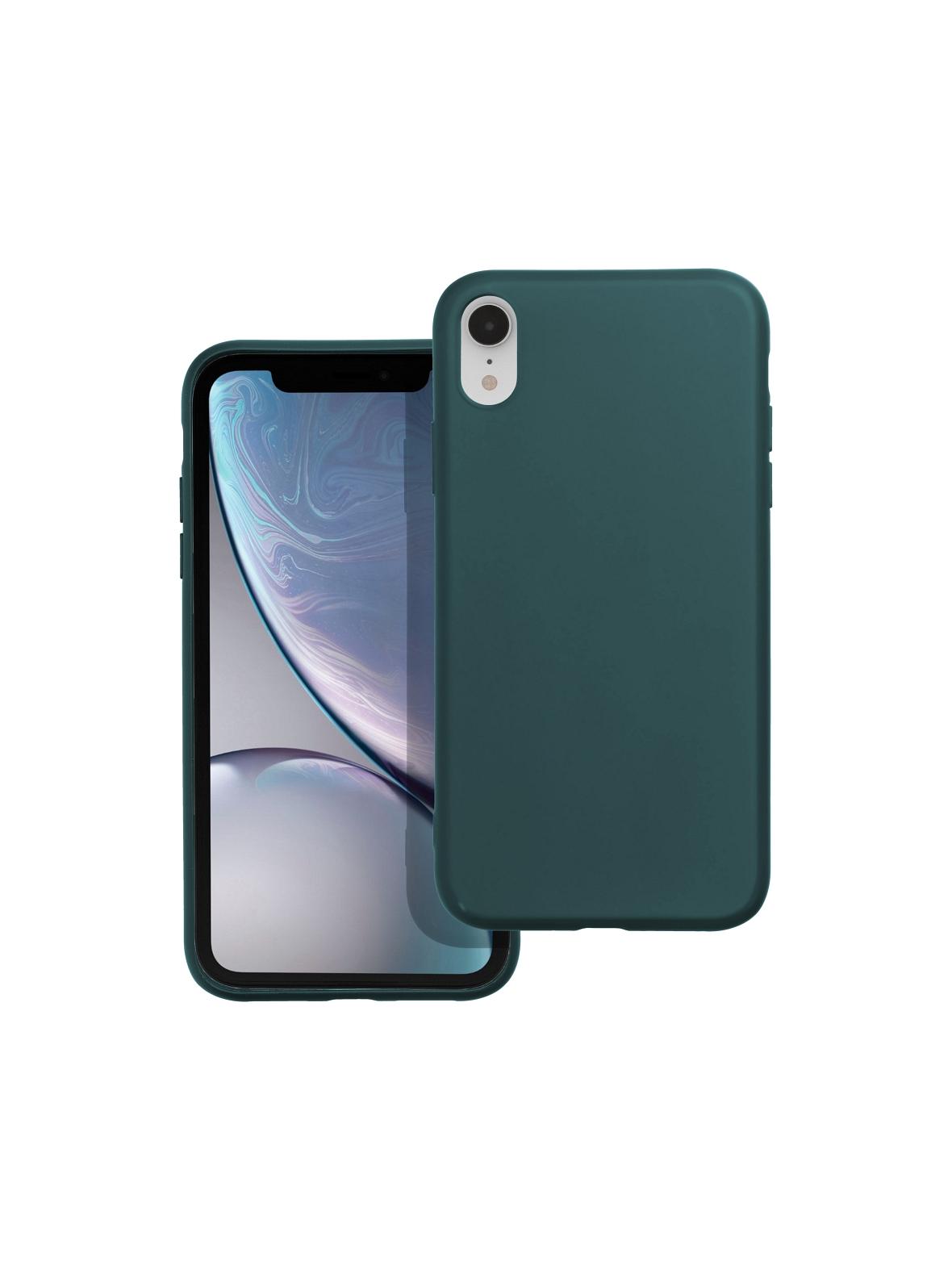 Futerał MATT do IPHONE XR ciemnozielony