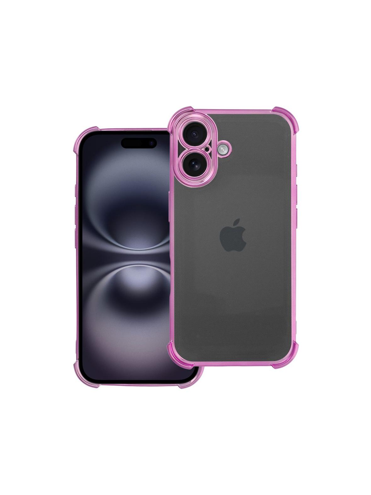 Futerał do iPhone 16 Antishock Electro purpurowy
