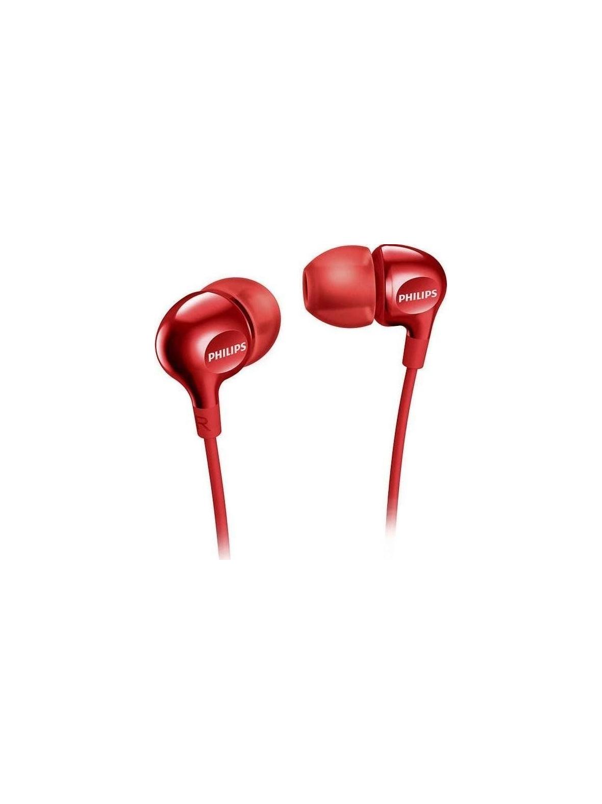 Słuchawki przewodowe jack 3,5 mm PHILIPS SHE3555RD czerwone