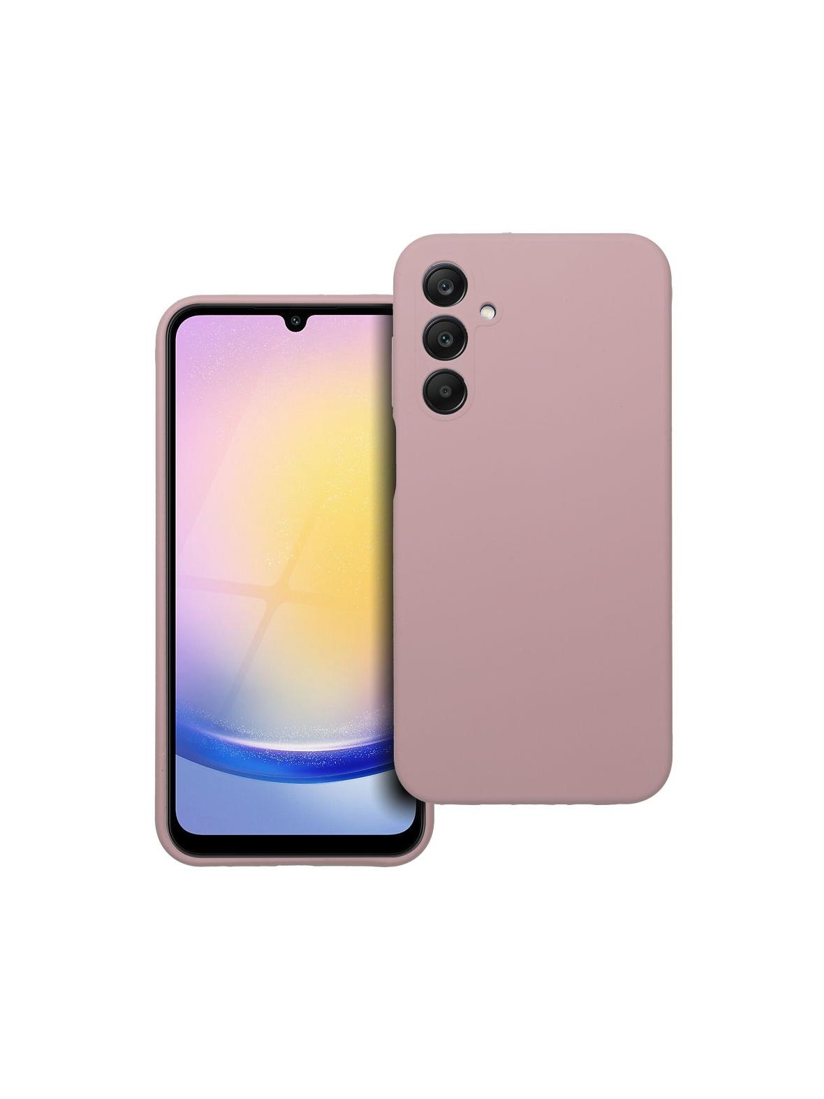 Futerał SILICONE 2mm do SAMSUNG A25 5G pudrowy róż