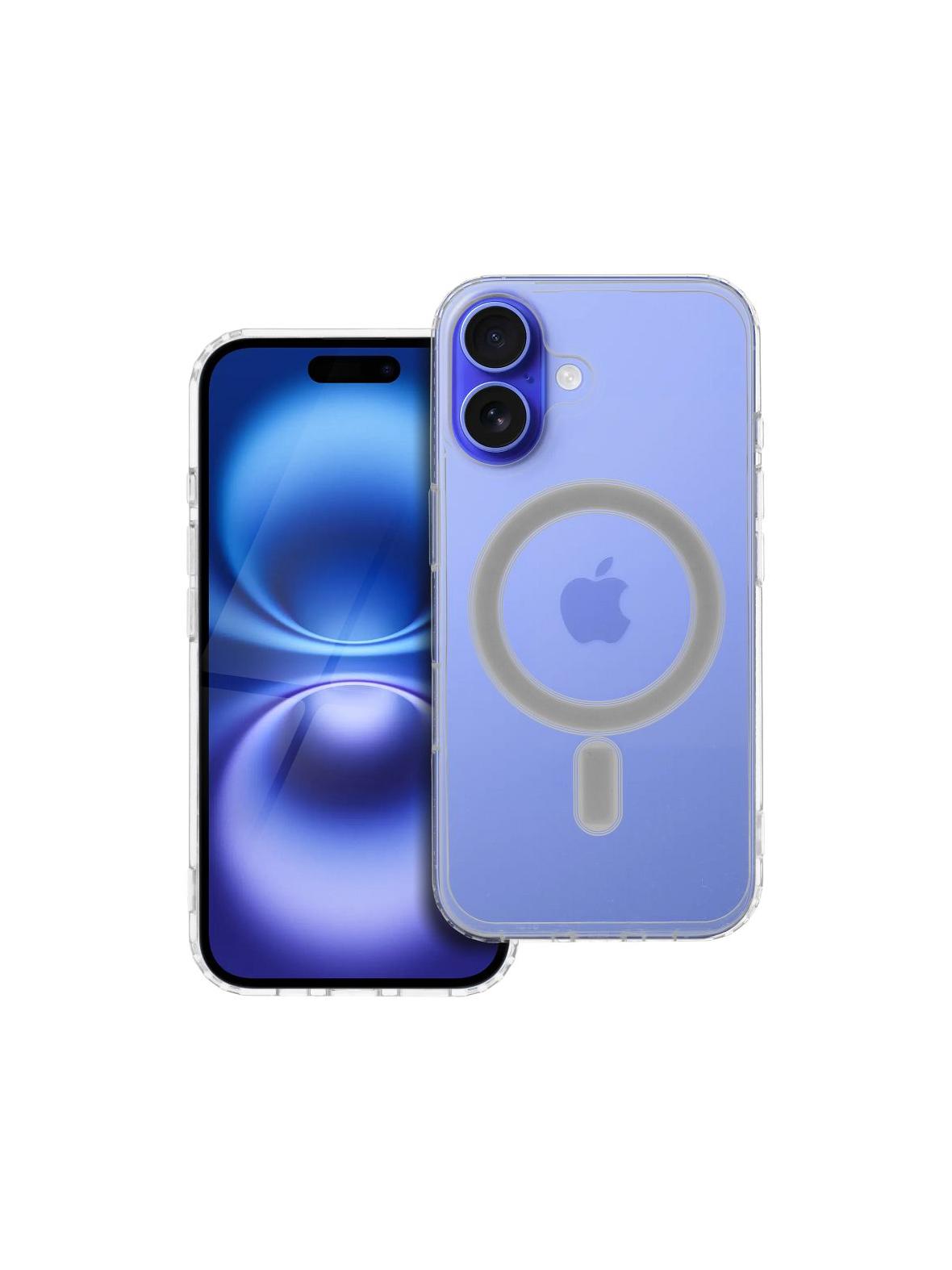 Futerał CLEAR MAG COVER (MID) kompatybilny z MagSafe do IPHONE 16 transparentny