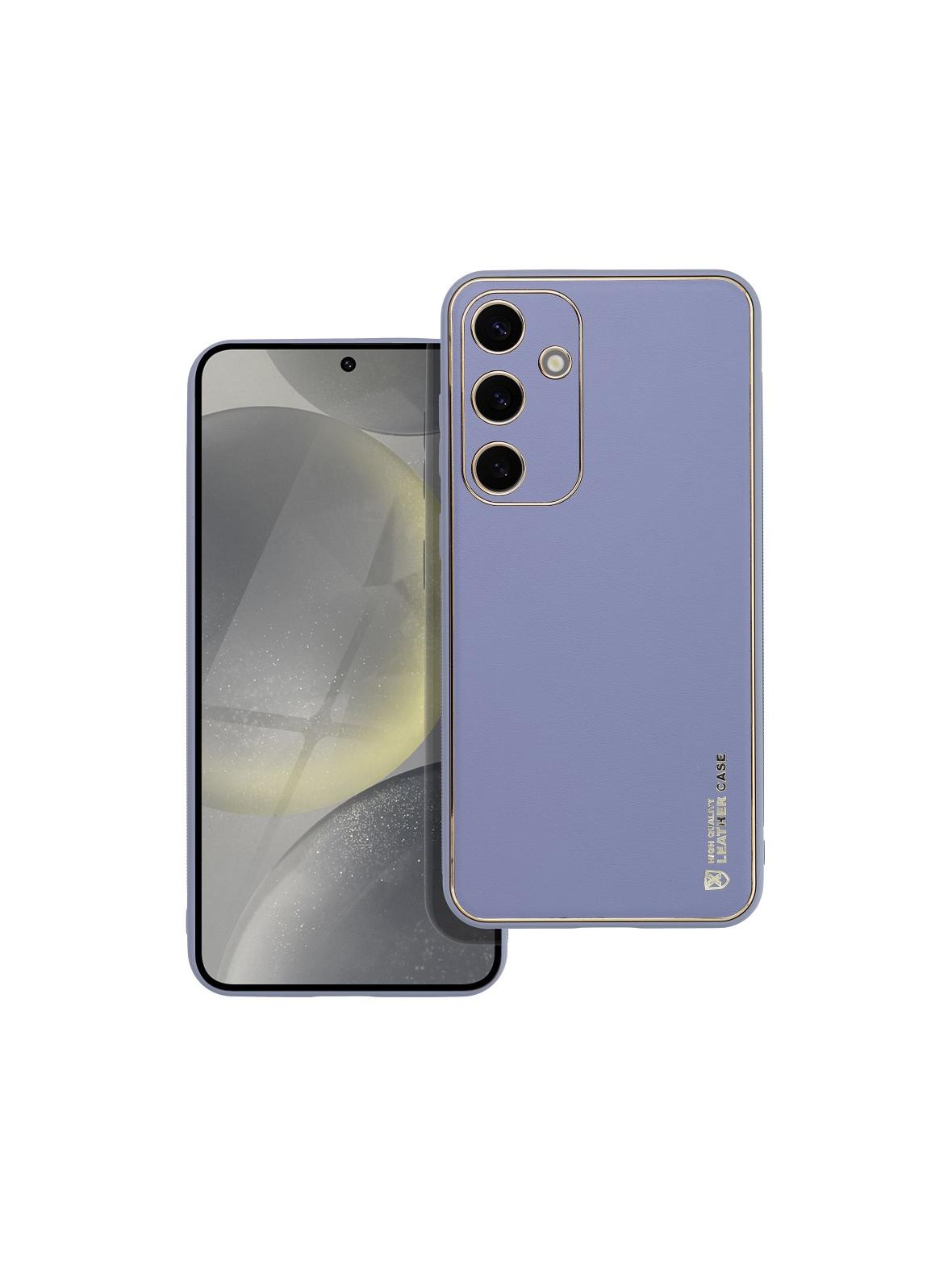 Futerał LEATHER CASE skórzany do SAMSUNG S24 Plus niebieski