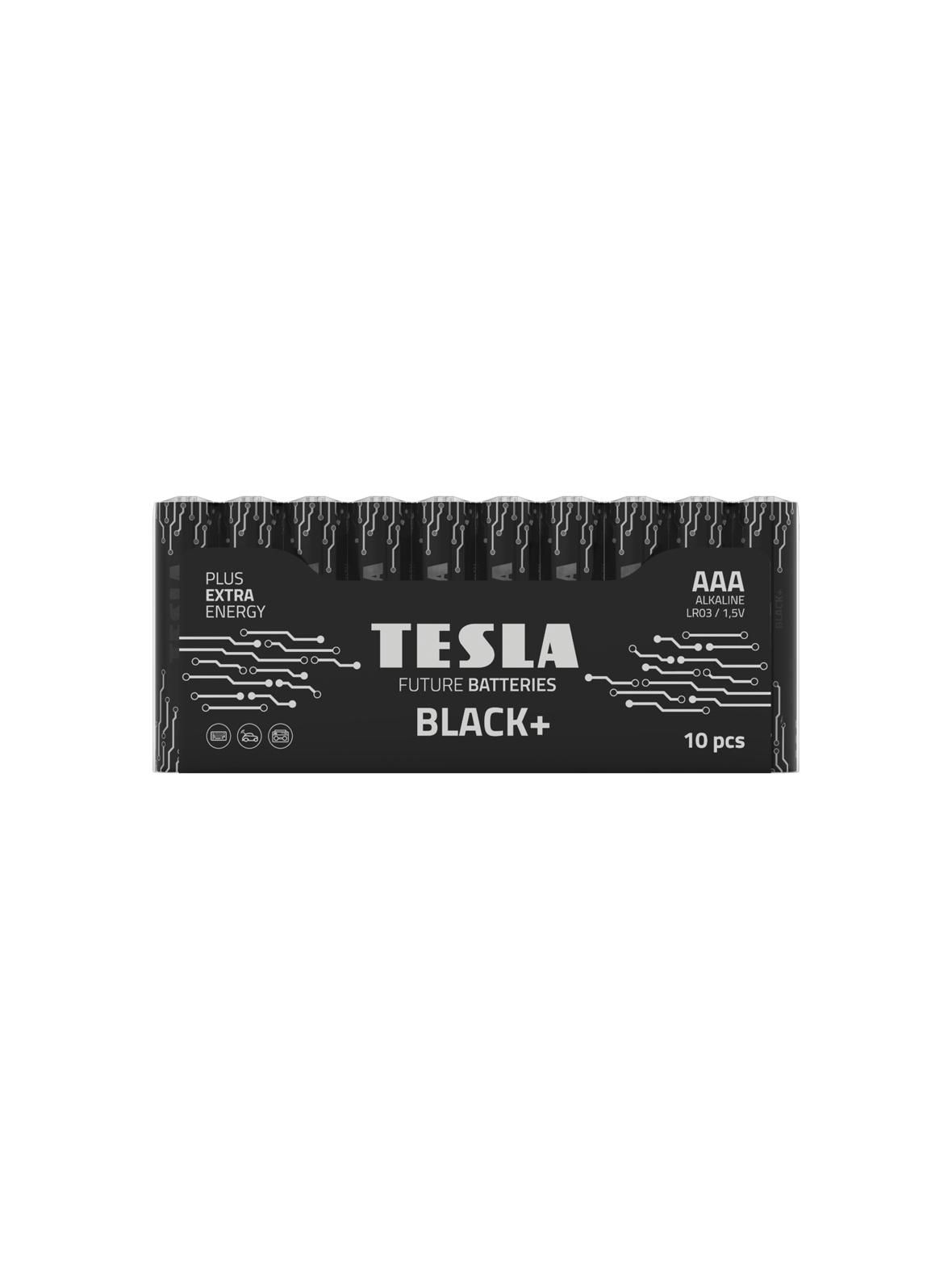 TESLA bateria alkaliczna R3 (AAA) BLACK+ [10x72] 10 szt
