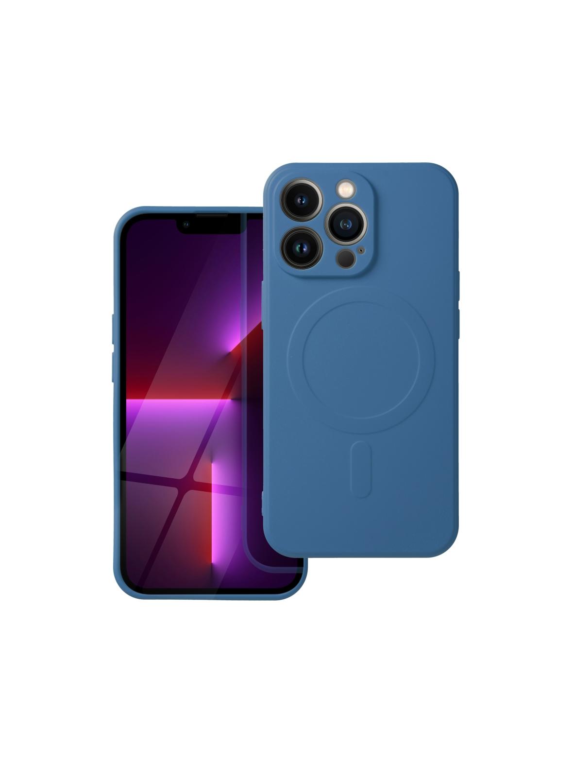 Futerał SILICONE MAG COVER kompatybilny z MagSafe do IPHONE 16e (SE 4 2025) niebieski