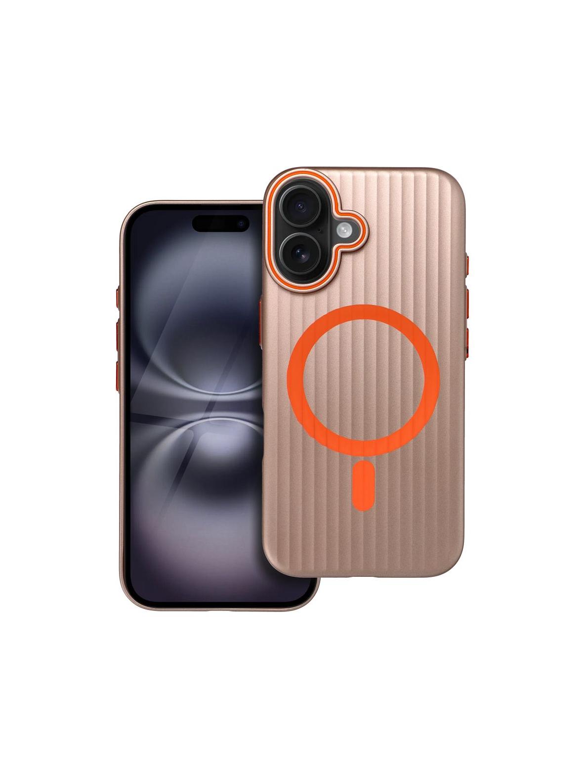 Futerał SIMPLY kompatybilny z MagSafe do IPHONE 16 tytan pustynny