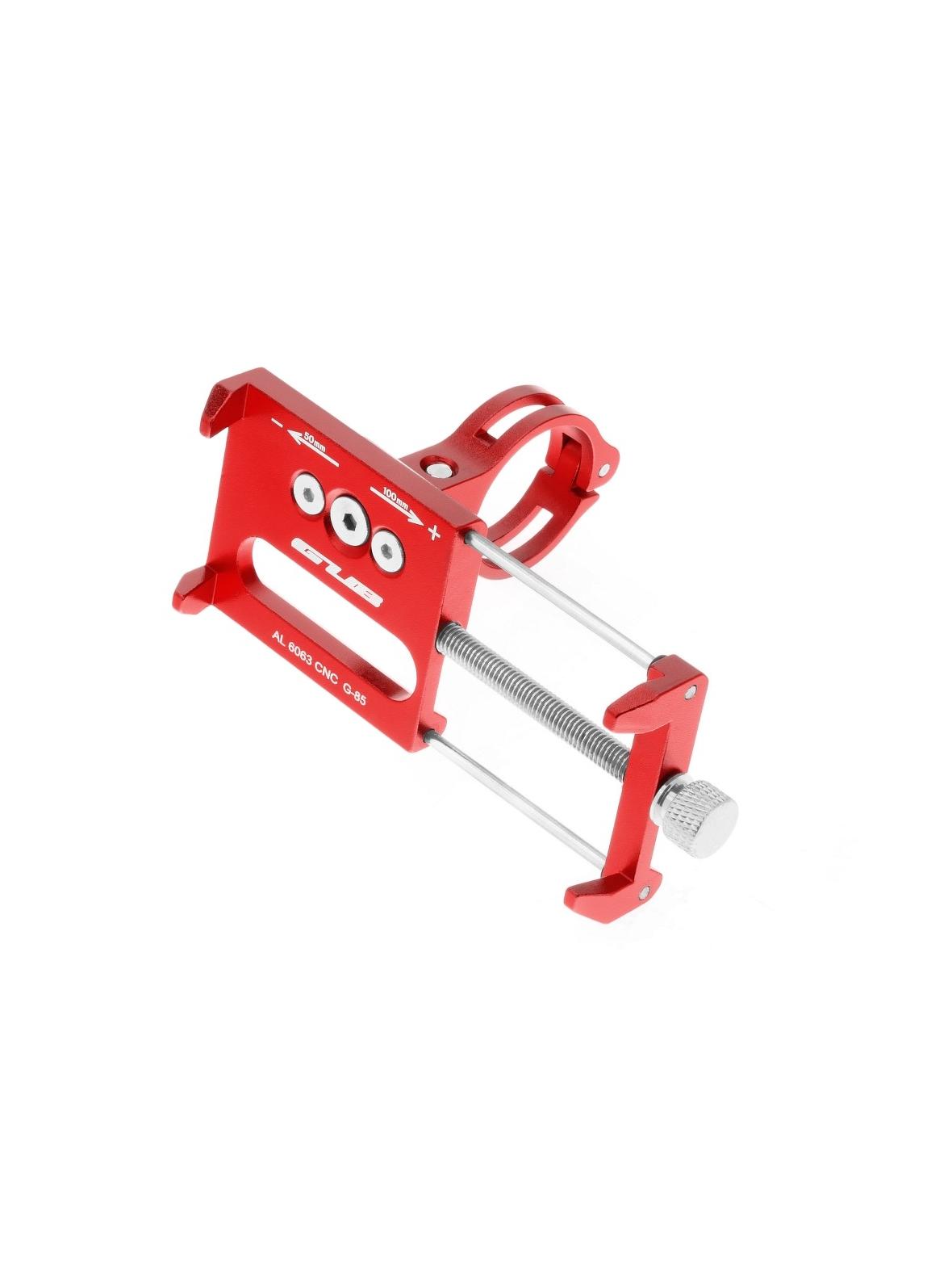 GUB uchwyt rowerowy na kierownicę G85 Aluminium czerwony