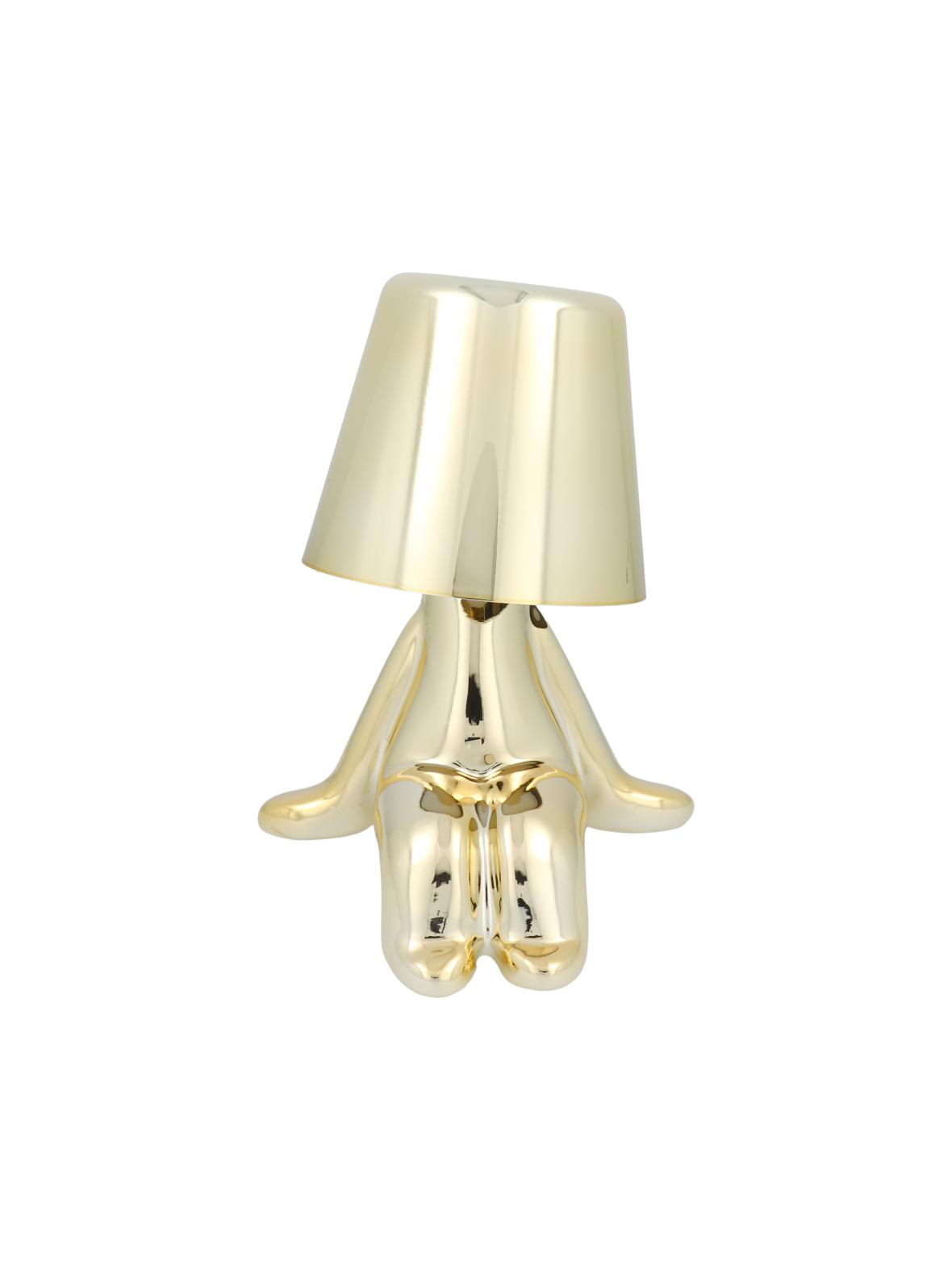 Lampka nocna GOLD MAN Art Deco siedzący (wzór 6) MLTL