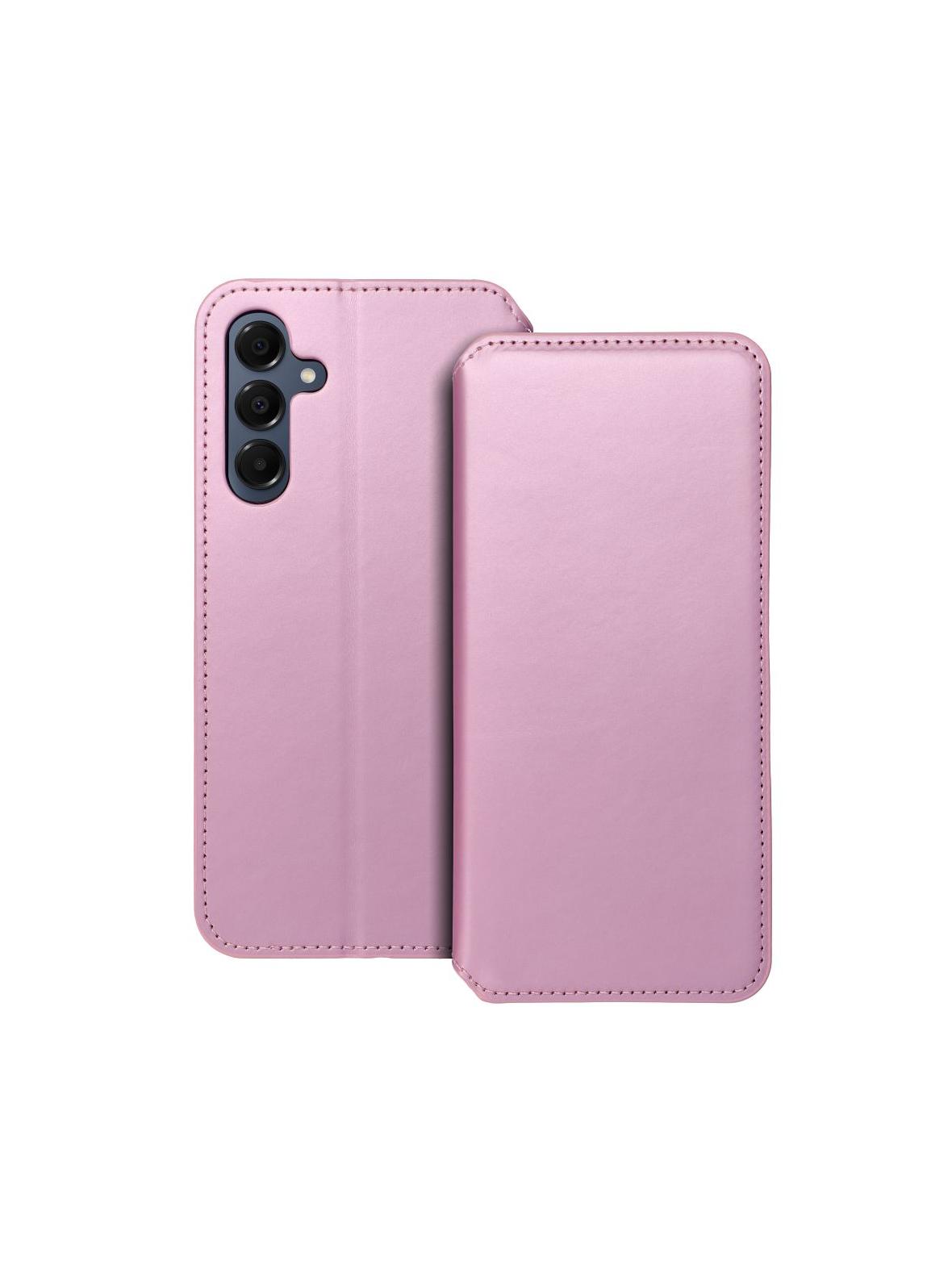 Kabura DUAL POCKET Book do SAMSUNG A16 jasny różowy
