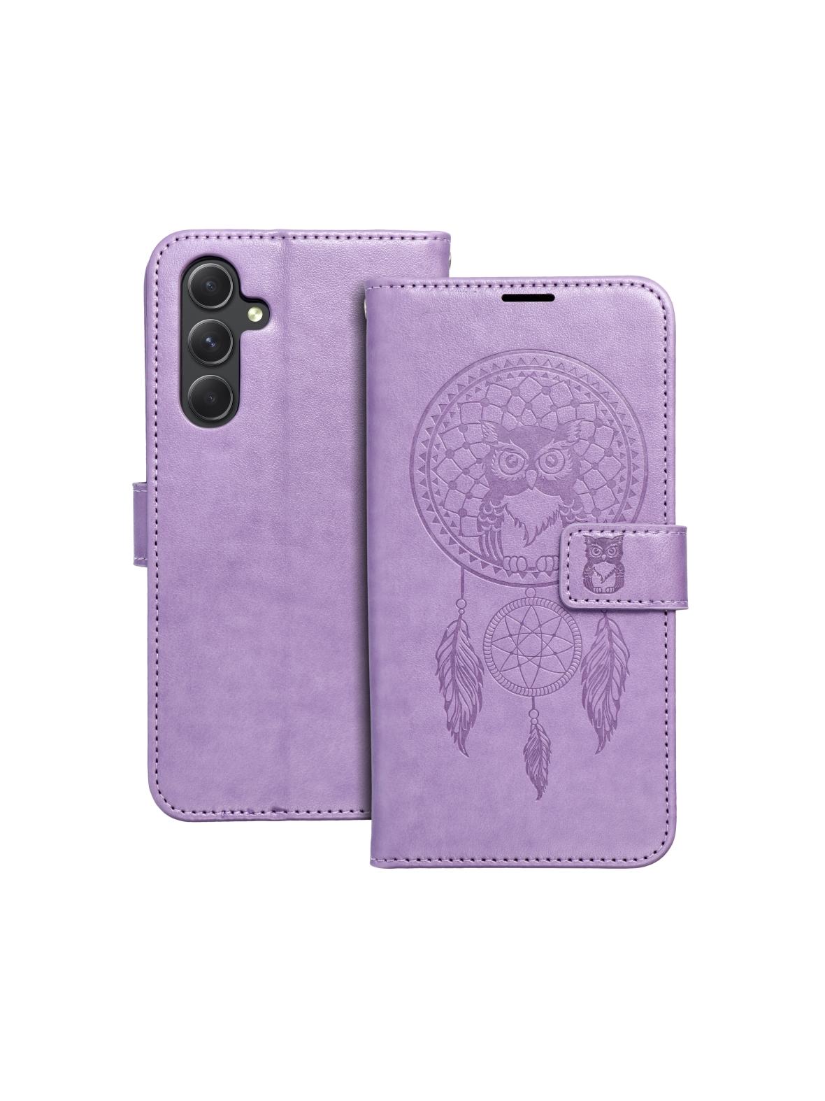 Kabura MEZZO Book do SAMSUNG A54 5G łapacz snów fioletowy