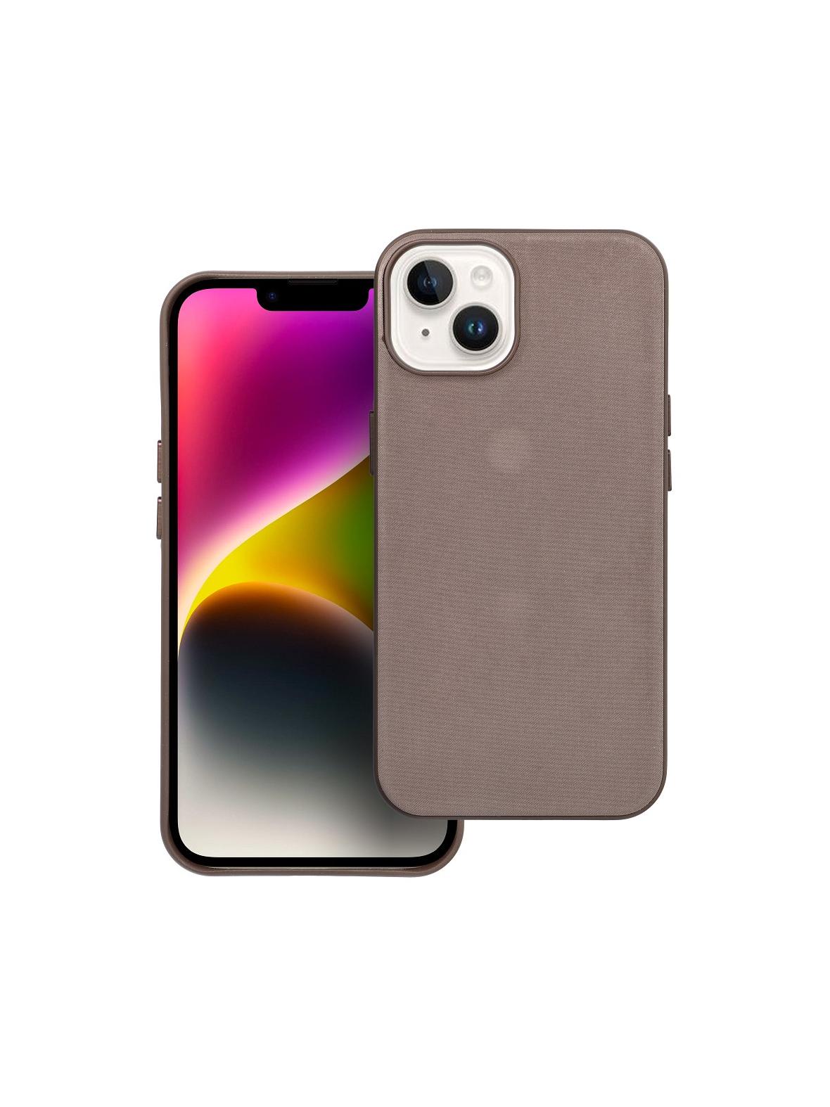 Futerał WOVEN MAG COVER kompatybilny z MagSafe do IPHONE 14 jasny brązowy