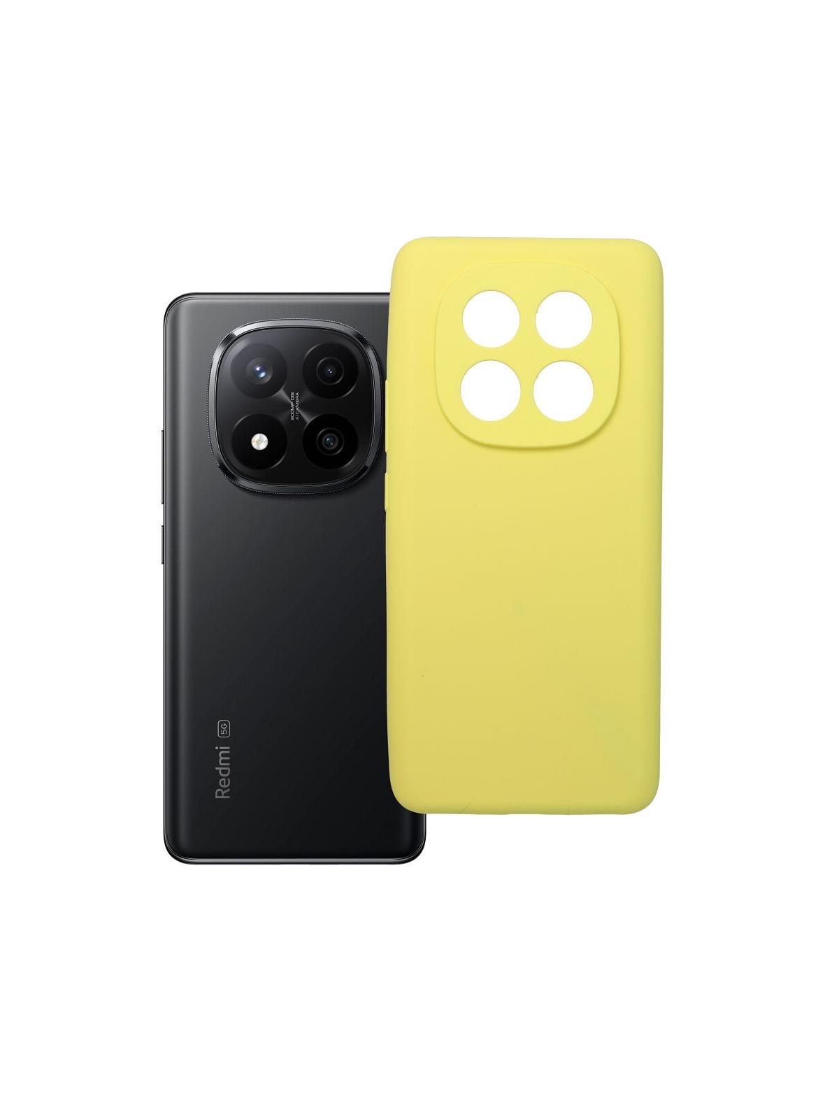 Futerał SILICONE 2mm do XIAOMI REDMI NOTE 14 Pro Plus 5G żółty