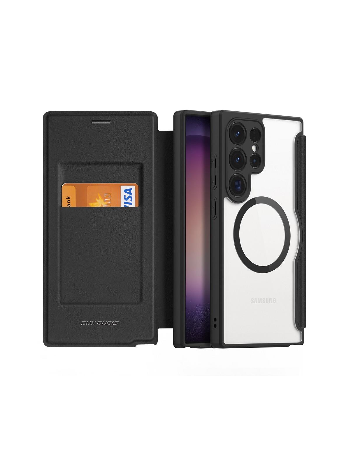 DUX DUCIS kabura SKIN X PRO kompatybilna z MagSafe do SAMSUNG S24 czarna