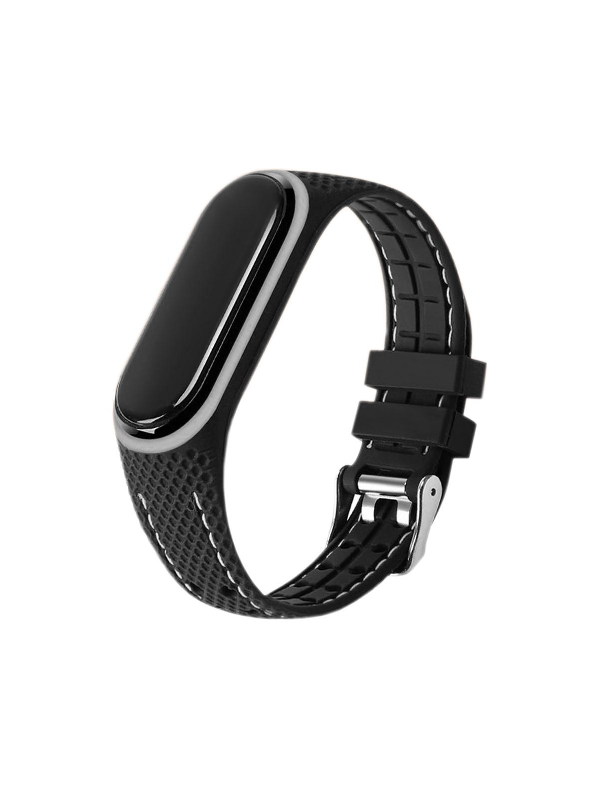 Pasek z elastomeru LIFESTYLE do XIAOMI Mi Band 7 czarny (03)