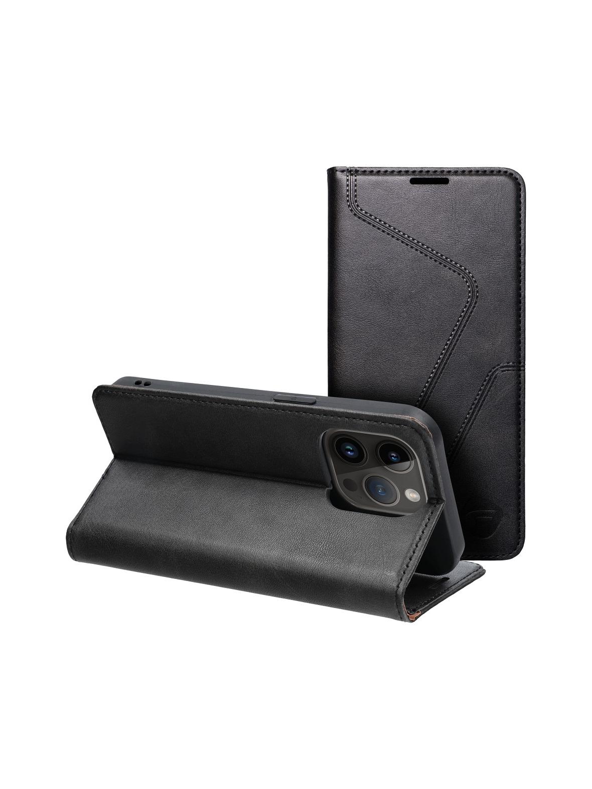 Pokrowiec na iPhone 14 PRO Forcell F-Protect RFID Blocker Book czarny