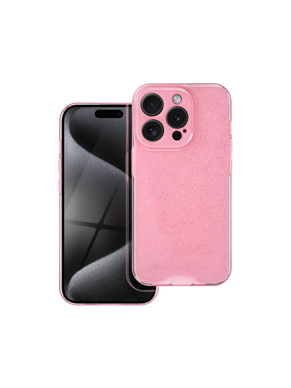 Futerał CLEAR CASE 2 mm BLINK do IPHONE 15 Pro różowy