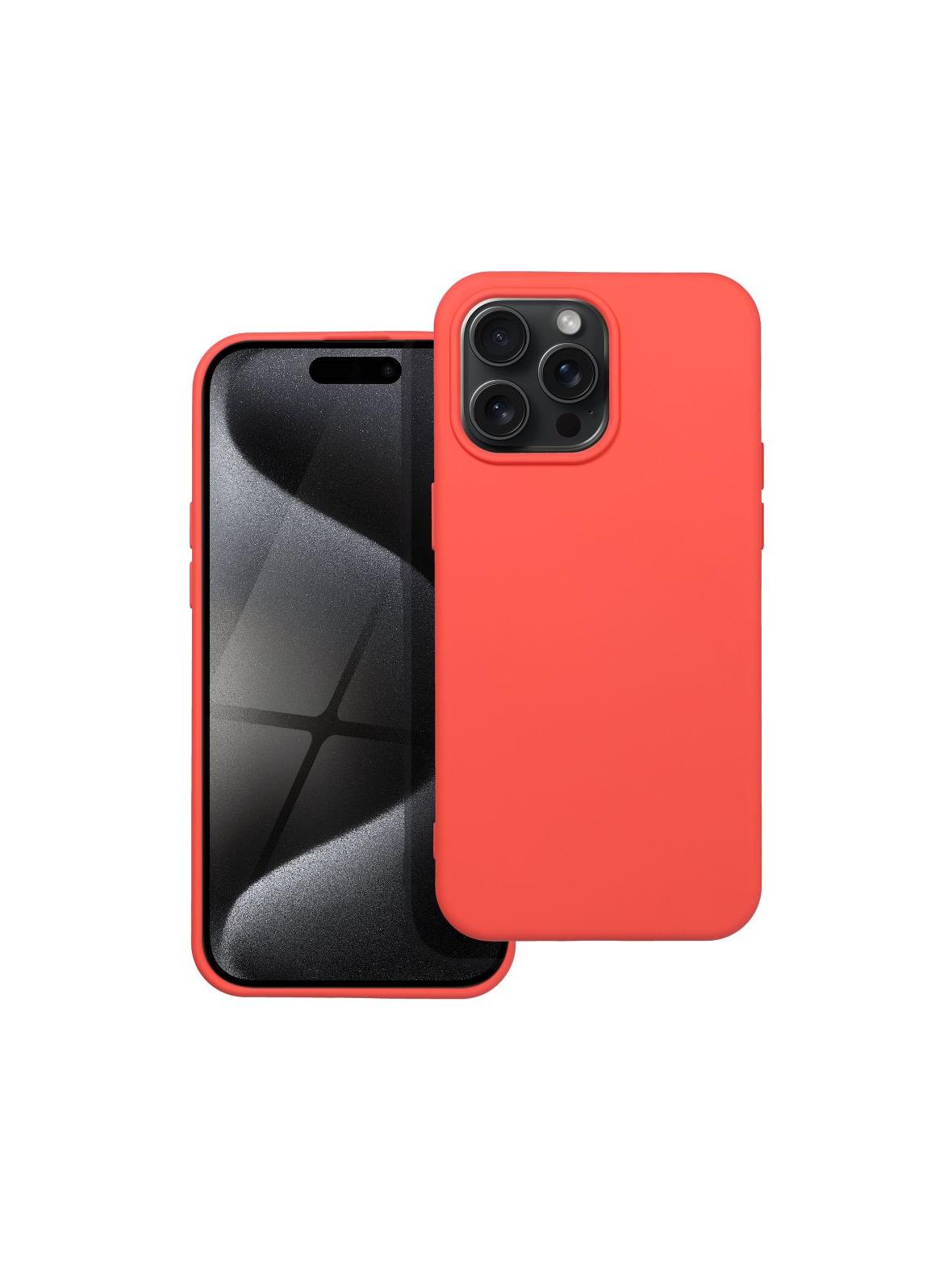Futerał SILICONE do IPHONE 15 Pro Max brzoskwiniowy