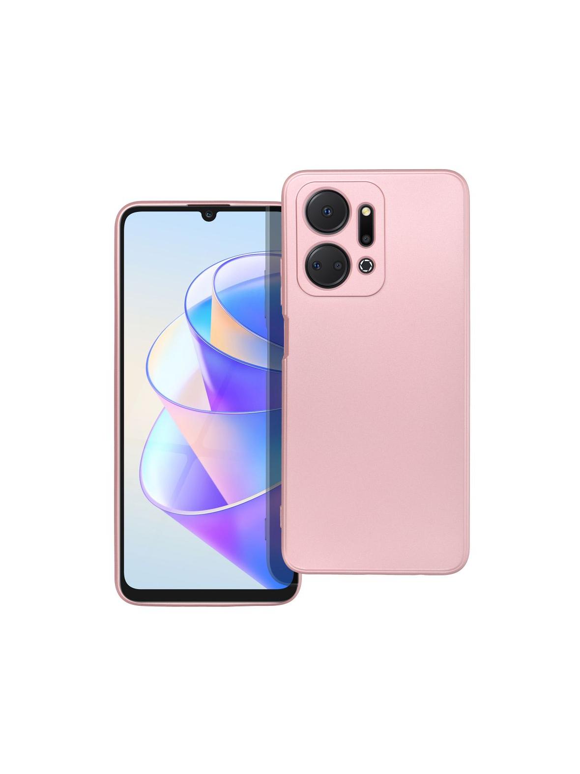 Futerał METALLIC do HONOR X7A różowy