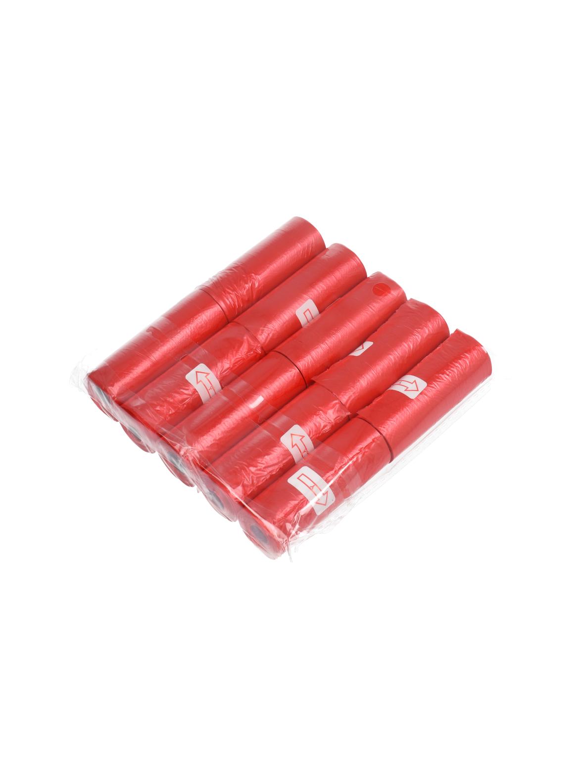 Worki na foliowe na psie odchody 10 rolek czerwone