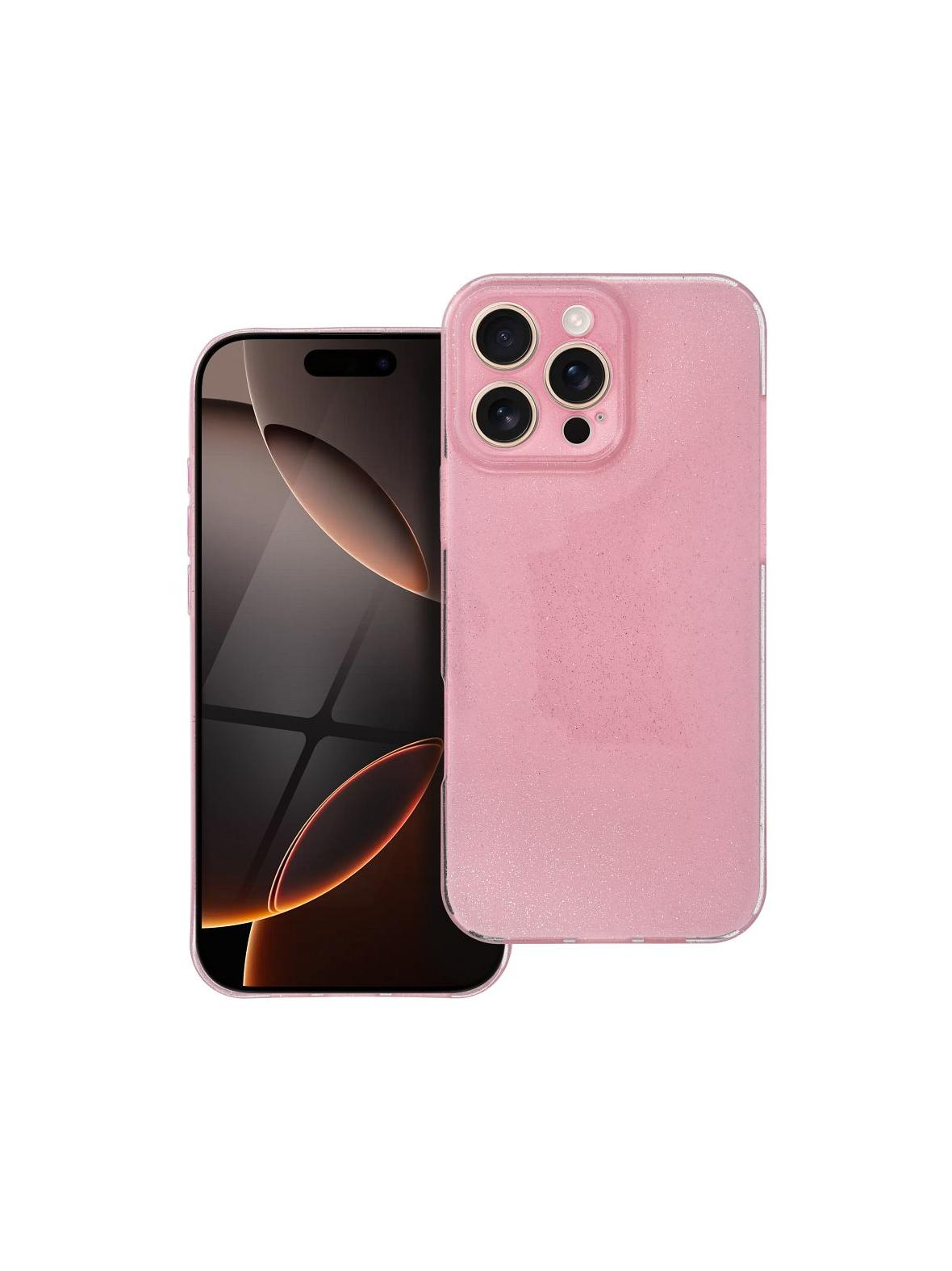 Futerał CLEAR CASE 2 mm BLINK do IPHONE 16 Pro Max różowy