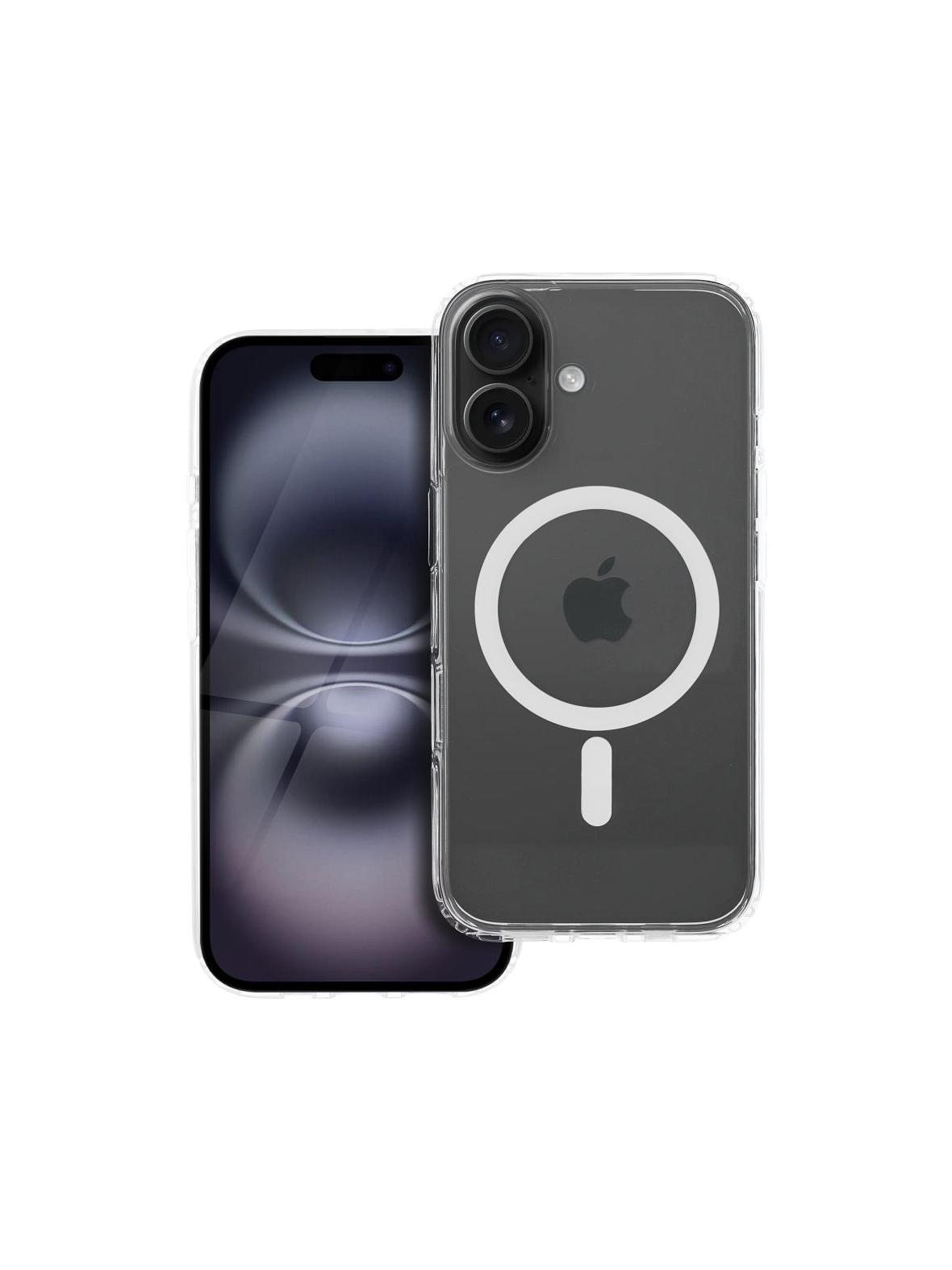 Etui na iPhone 16 Forcell F-Protect Clear Hybrid Premium zgodny z MagSafe transparentne 0INT