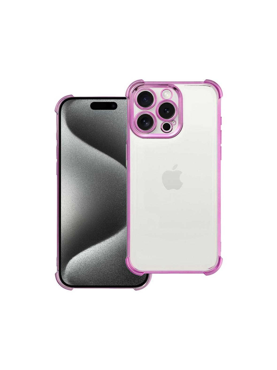 Futerał ANTISHOCK ELECTRO do IPHONE 15 Pro Max purpurowy