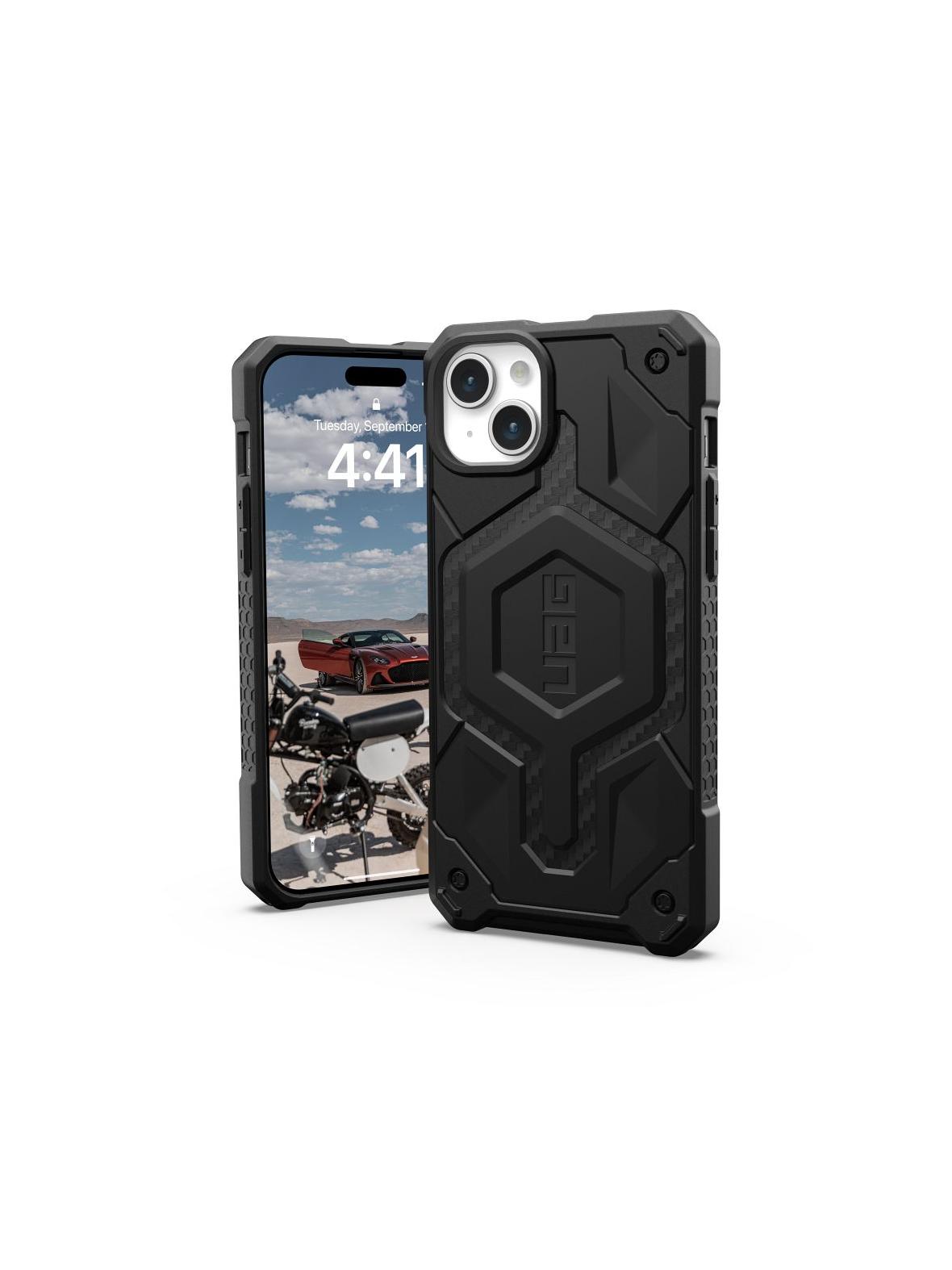 UAG Urban Armor Gear futerał MONARCH PRO kompatybilny z MagSafe do IPHONE 15 Plus carbon fiber