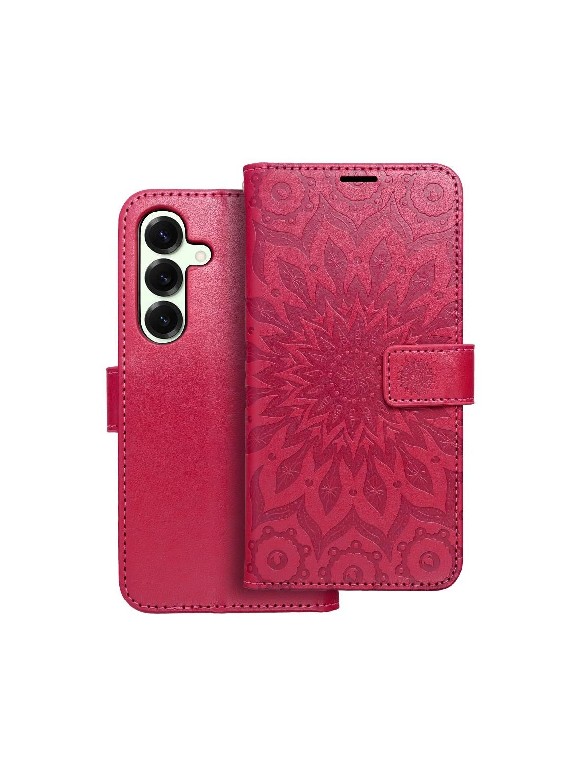 Kabura MEZZO Book do SAMSUNG S25 mandala magenta