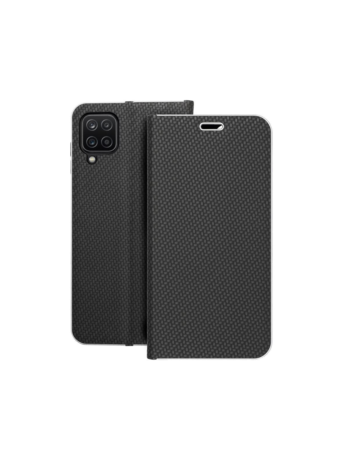 Kabura LUNA Book Carbon do SAMSUNG A12 / M12 czarny