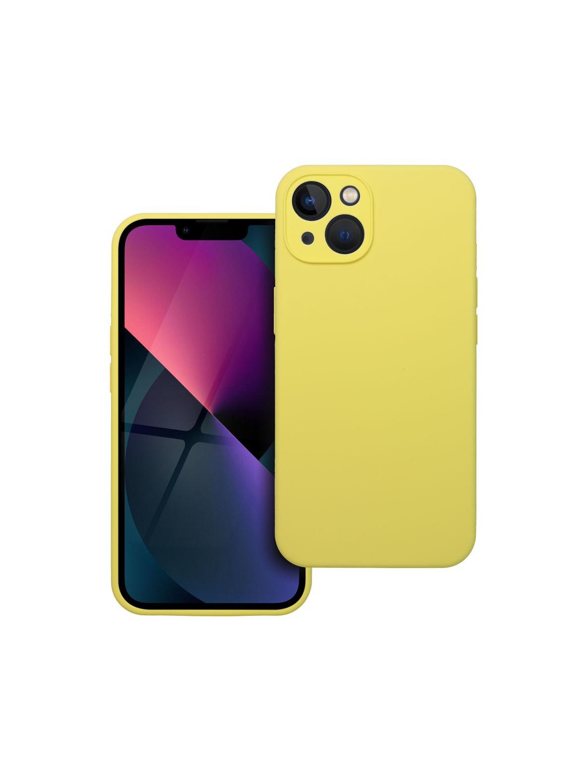 Futerał SILICONE 2mm do IPHONE 13 żółty