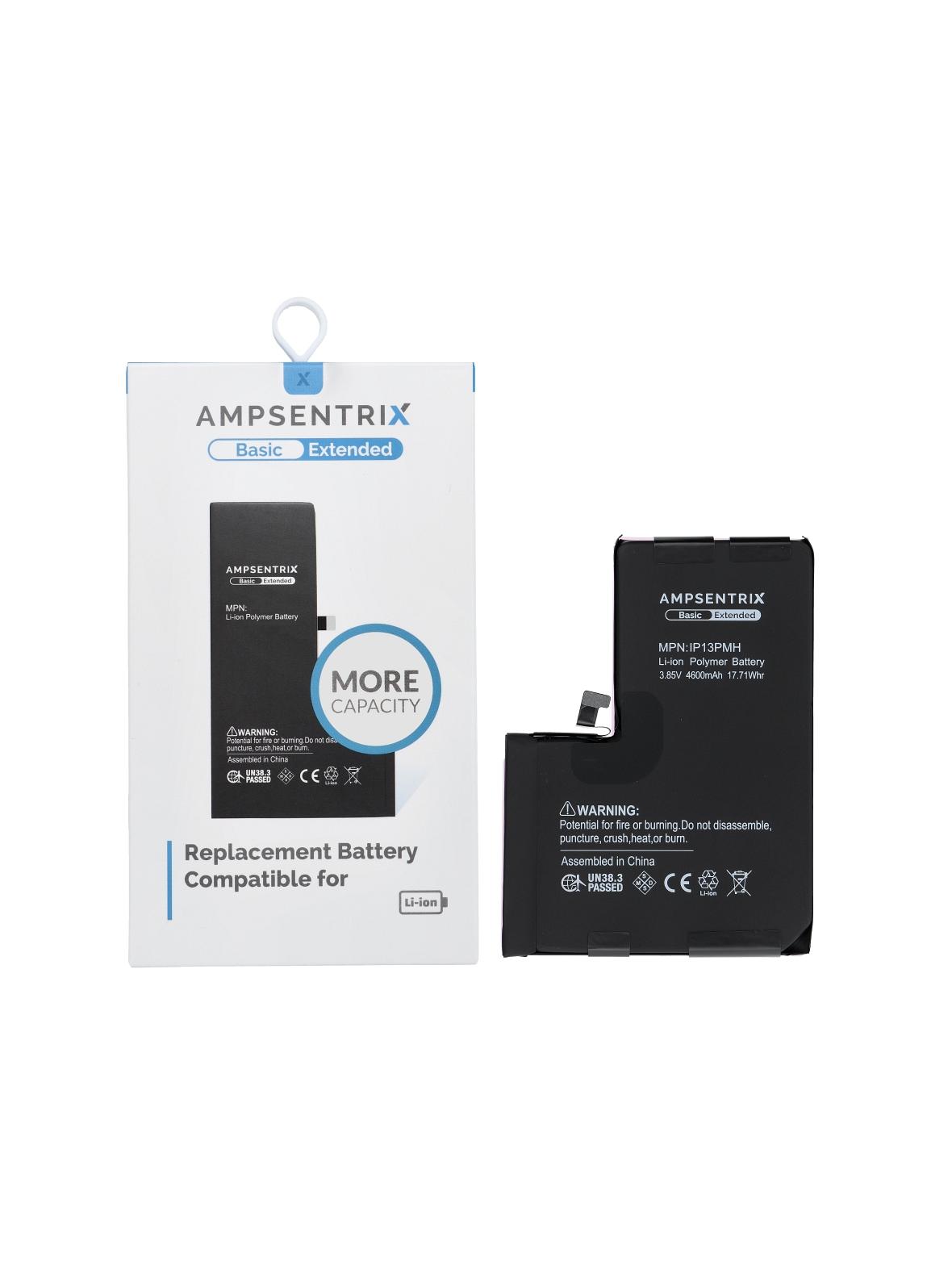 AmpSentrix Basic bateria do iPhone 13 Pro Max (zwiększona pojemność 4600 mAh)
