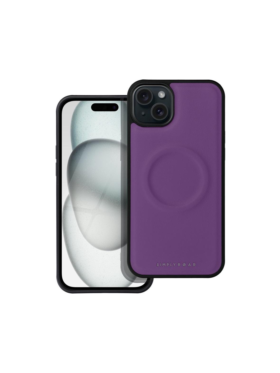ROAR futerał MAG MORNING do IPHONE 15 Plus Fioletowy